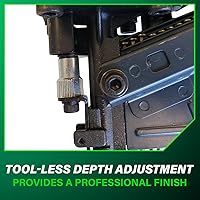 Vista 6 de Clavodora estructural Metabo HPT, clavadora neumática de potencia preferida por profesionales y herramienta de marco para pisos, cubiertas de techo