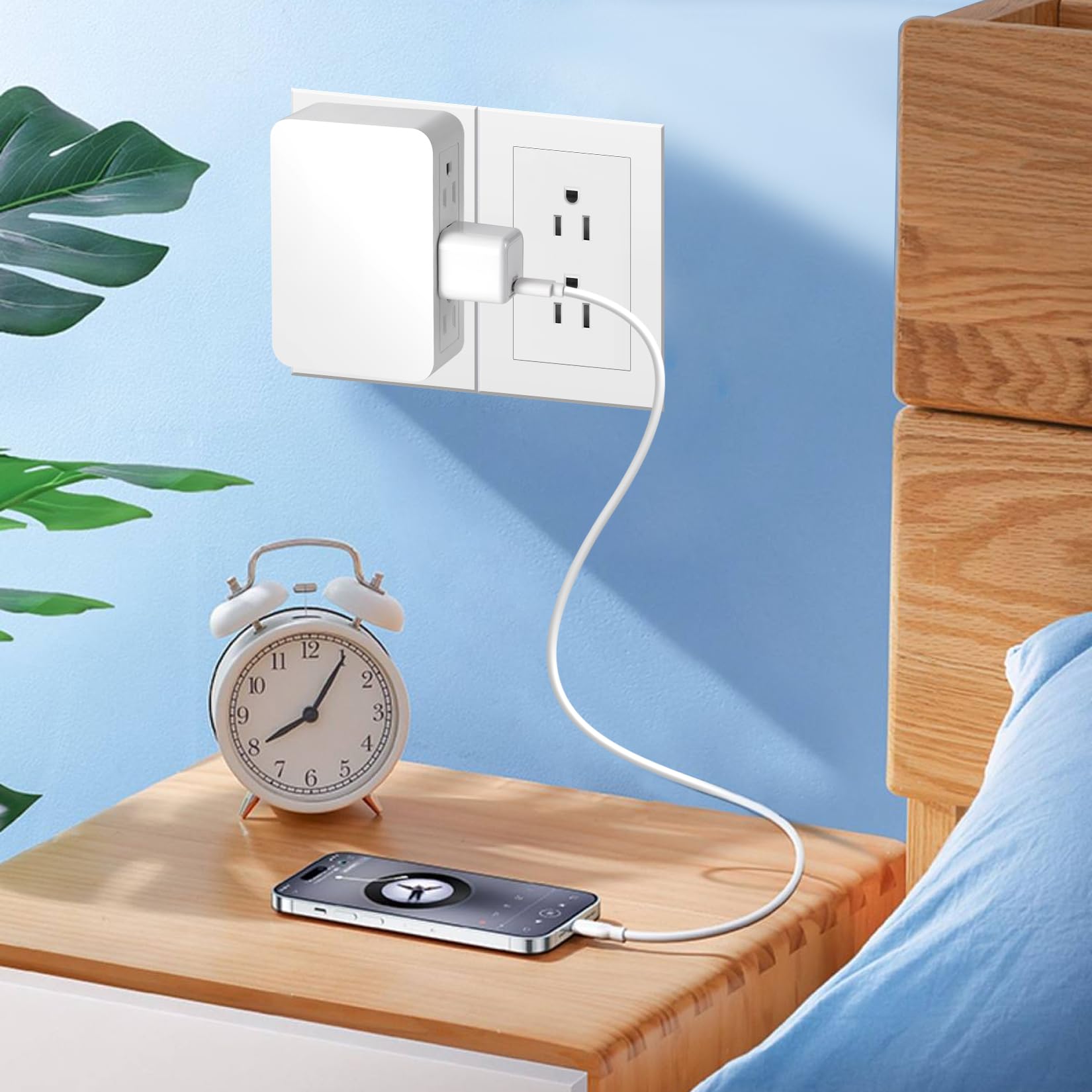 6 Outlet Wall Adapter - Slim & Safe -2 6 Outlet Wall Adapter - Slim & Safe -2