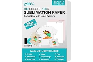 Sublimation Paper 8.5" x 11" Heat Transfer Paper for DIY