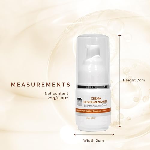Miniatura 8 de Pili Crema iluminadora para la piel con arbutina y ácido glicólico | Restaura el tono de la piel | Ilumina la tez, crema de manchas oscuras para uso