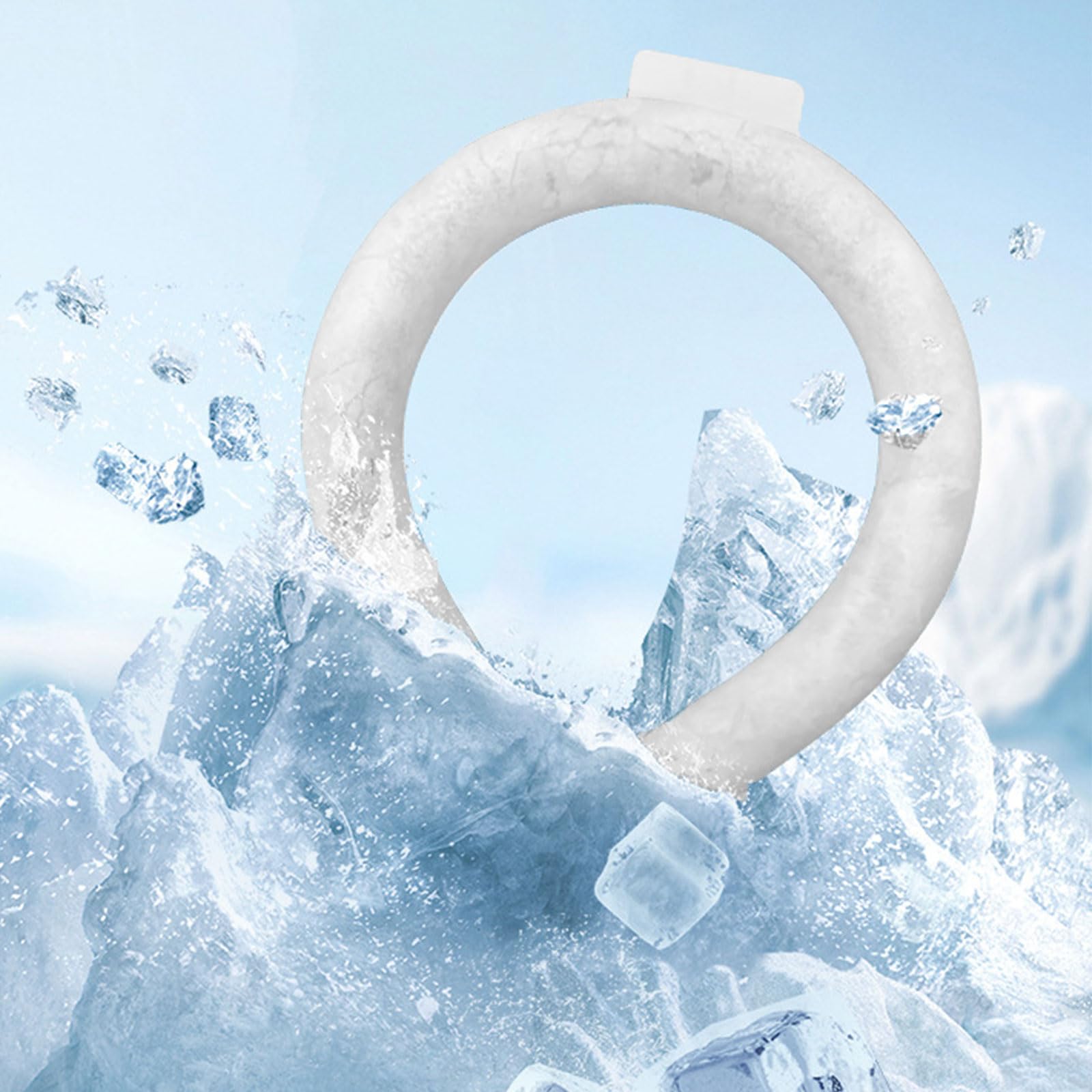 Magic Gel Halsring-Kühler – Tragbarer Kühlring für den Nacken – Wiederverwendbares Kühlgel-Wrap für Sportler & Outdoor-Arbeiter