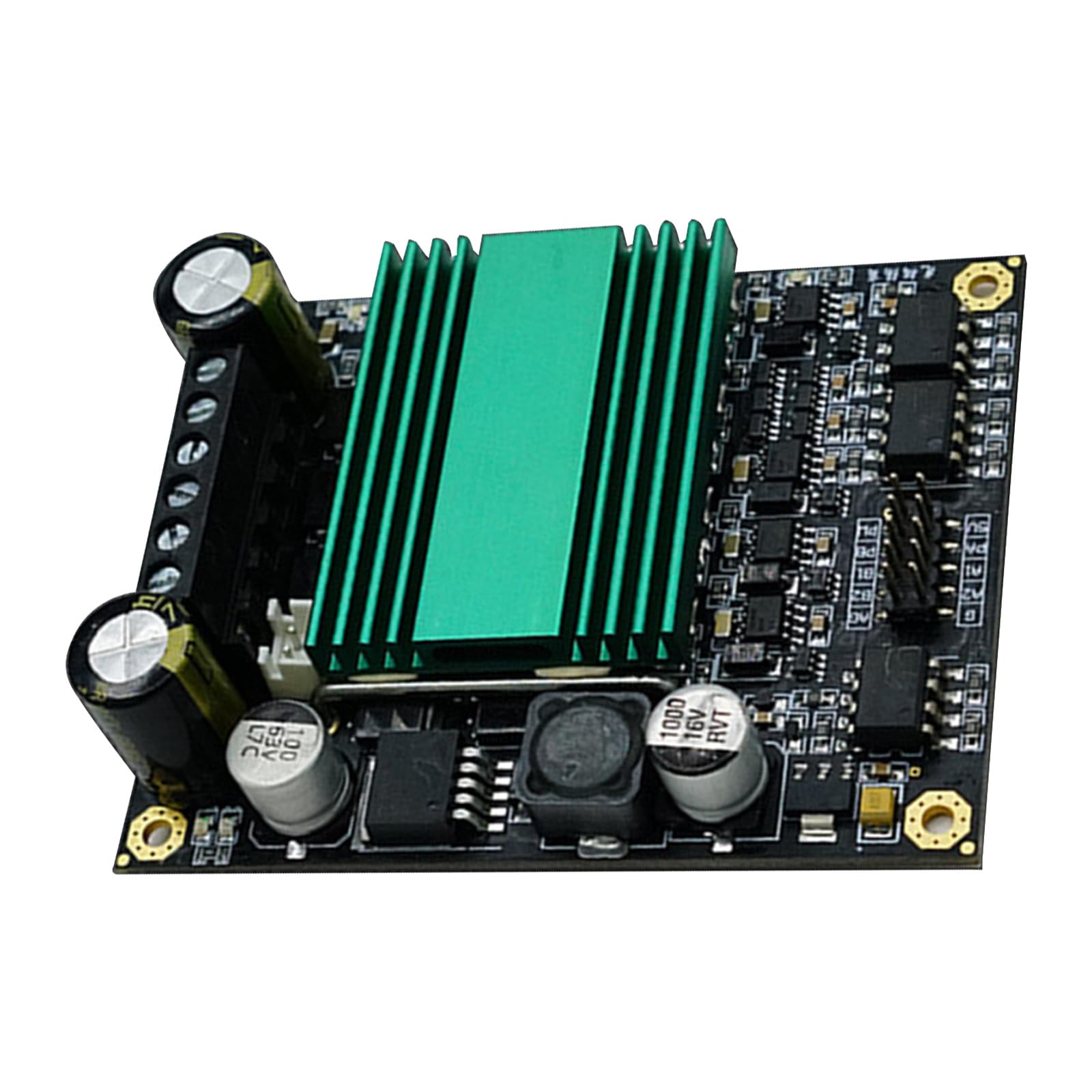 Módulo De Controlador De Motor De Puente H Doble De 100 a De Potencia Entrada De 12 V 48 V Diseño De Disipación De Calor Eficiente Controlador De Motor PCB De Doble Canal