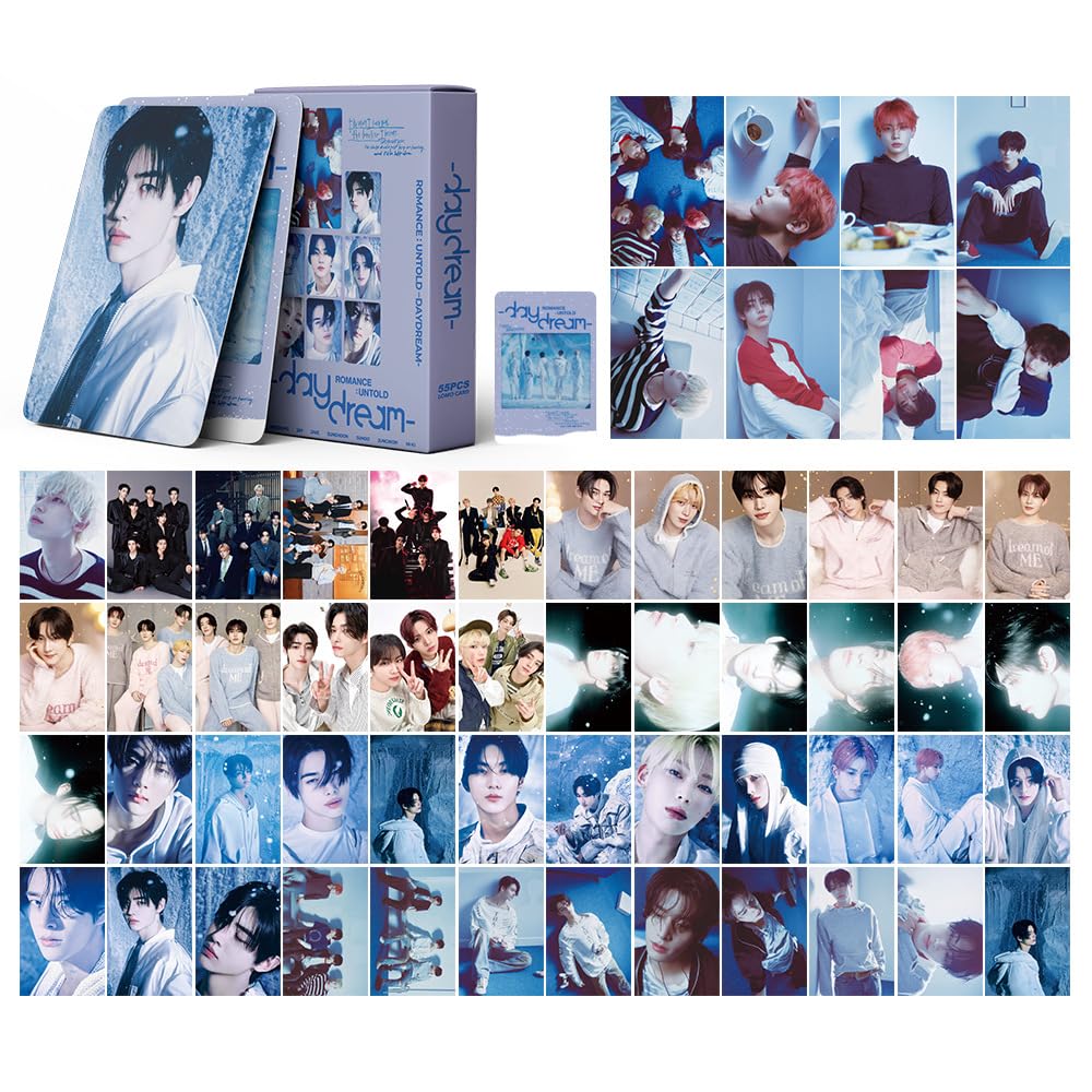 efoot ENHYPEN Photocards 2025 New Lomo Cards,ENHYPEN Cards for Gift and Fans Collection (Purple-55PCS)