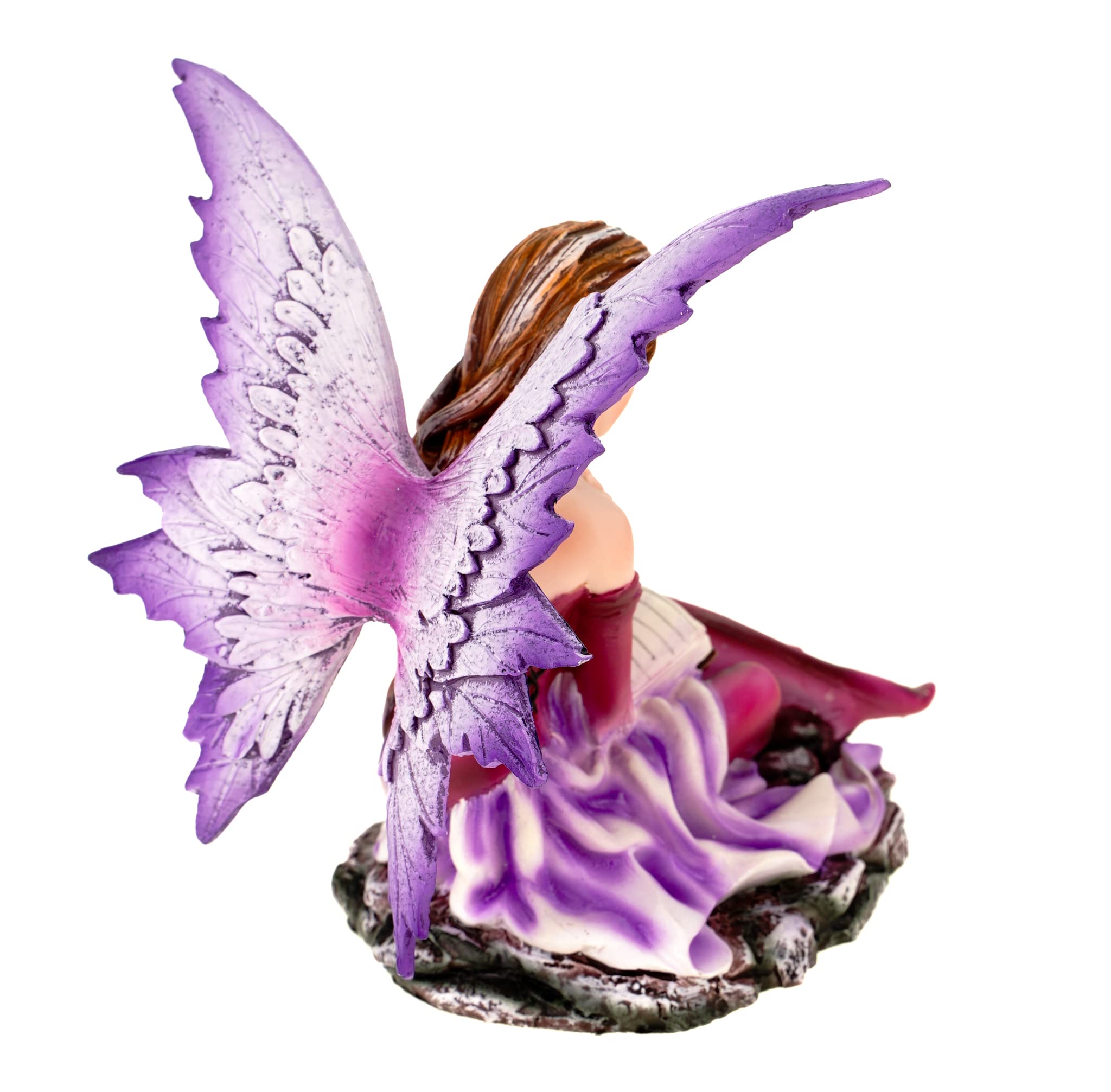 Joh. Vogler Figuren _ Shop Gmbh Pequeño Hadas Litera Leyendo Libro El Lebens 15CM Figura Escultura Ángel Fairy Elfo Pintado a Mano