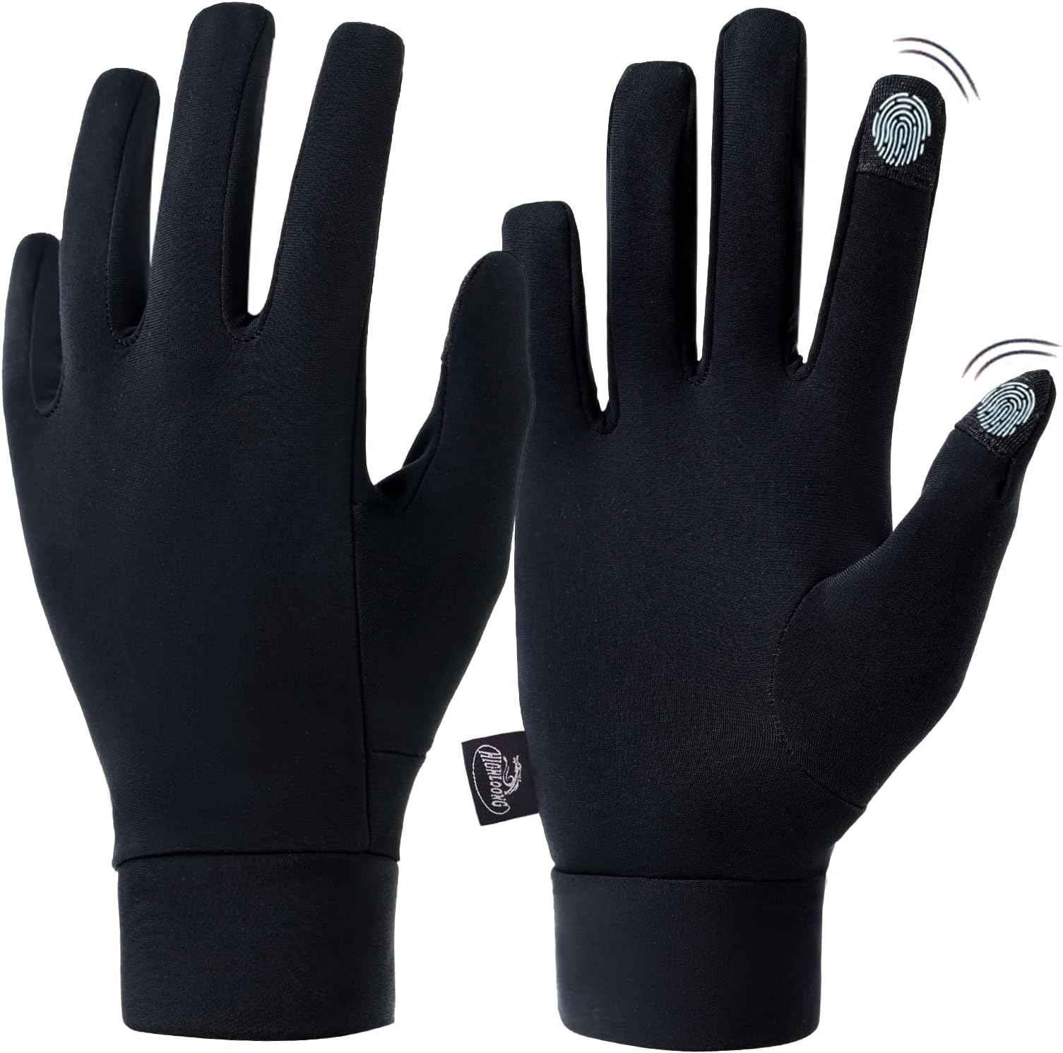 Lightweight Glove Liners for Cold Weather - Touch Screen Running Gloves for Men Women Cycling Skiing.