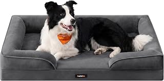 Feandrea Orthopädisches Hundebett, Hundekissen, 104 x 69 x 17 cm