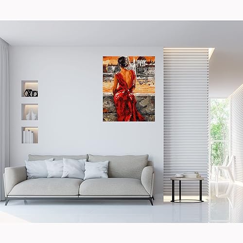 Miniatura 2 de LukFun Kit de pintura por números para adultos, pintura por números sobre lienzo, 16 x 20 pulgadas (viaje romántico, sin marco)