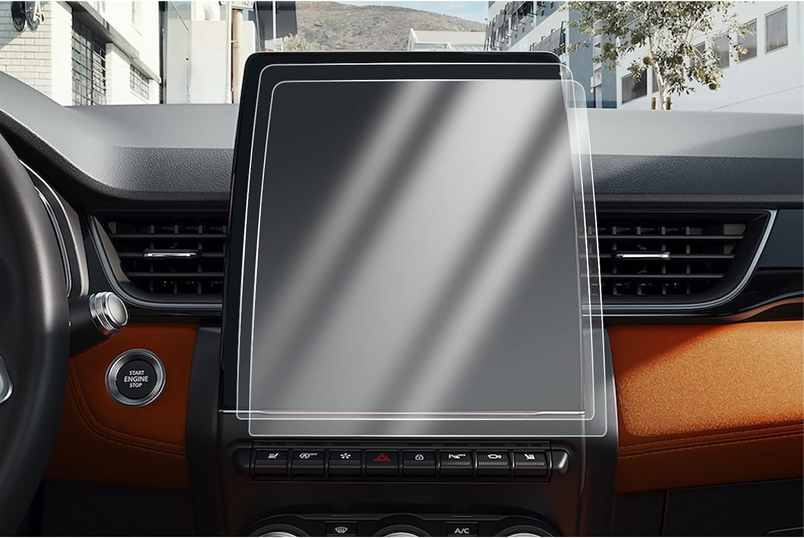 CDEFG [2PCS] Compatible with Renault Zoe Clio 5 Captur 2 Arkana 2021 2022 2023 2024 Car Navigation Protective Film 4H Scratch-Resistant 9.3 Inch GPS Transparent Screen Protector E-tech Accessories