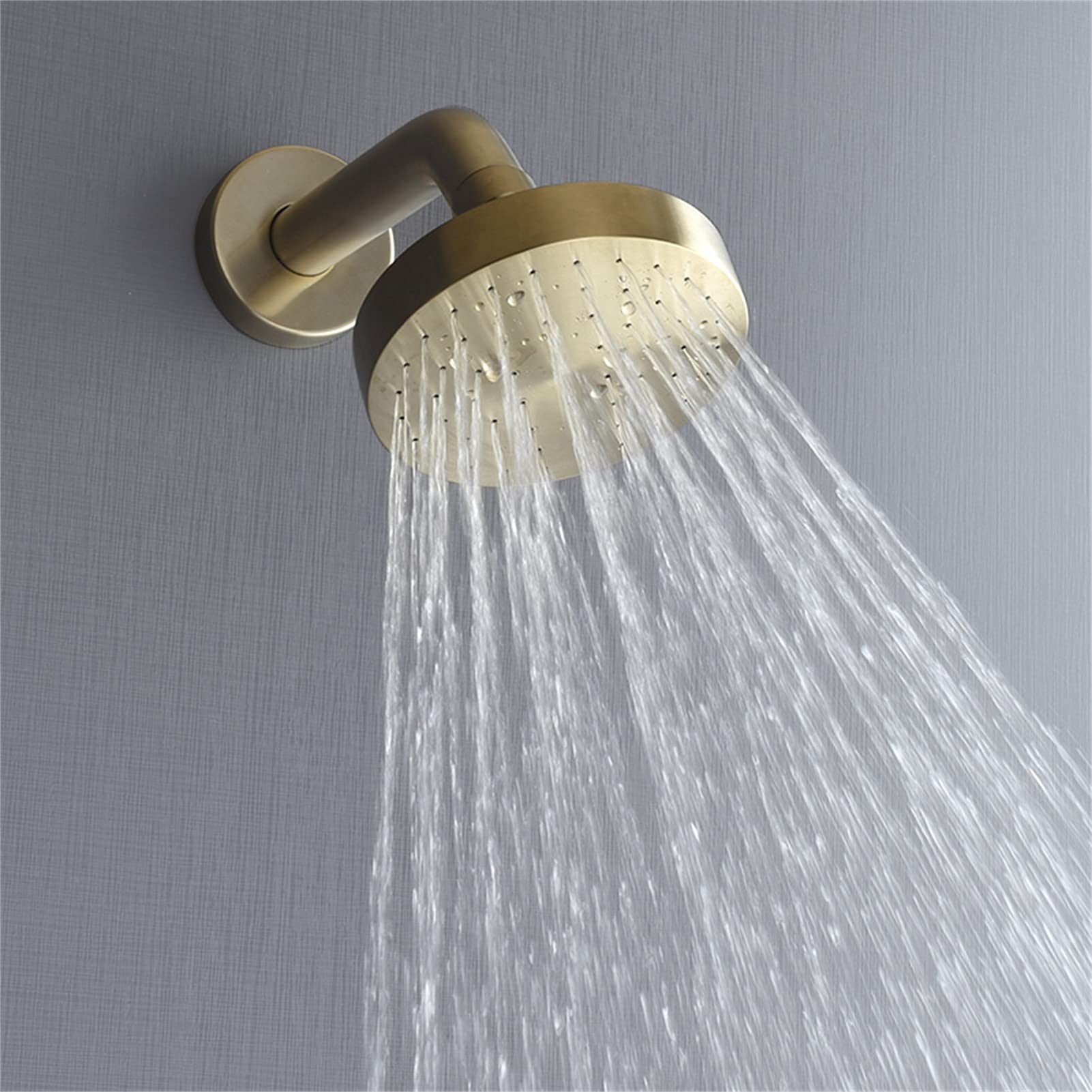 Grifo Mezclador baño con Mezclador Lluvia Mano, Kit decoración bañera y Ducha 2 Funciones con válvula empotrada.
