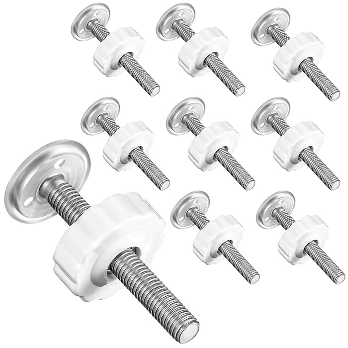 Buy Hotop 8 Pieces 10mm M10 Baby Gate Threaded Spindle Rod, Replacement