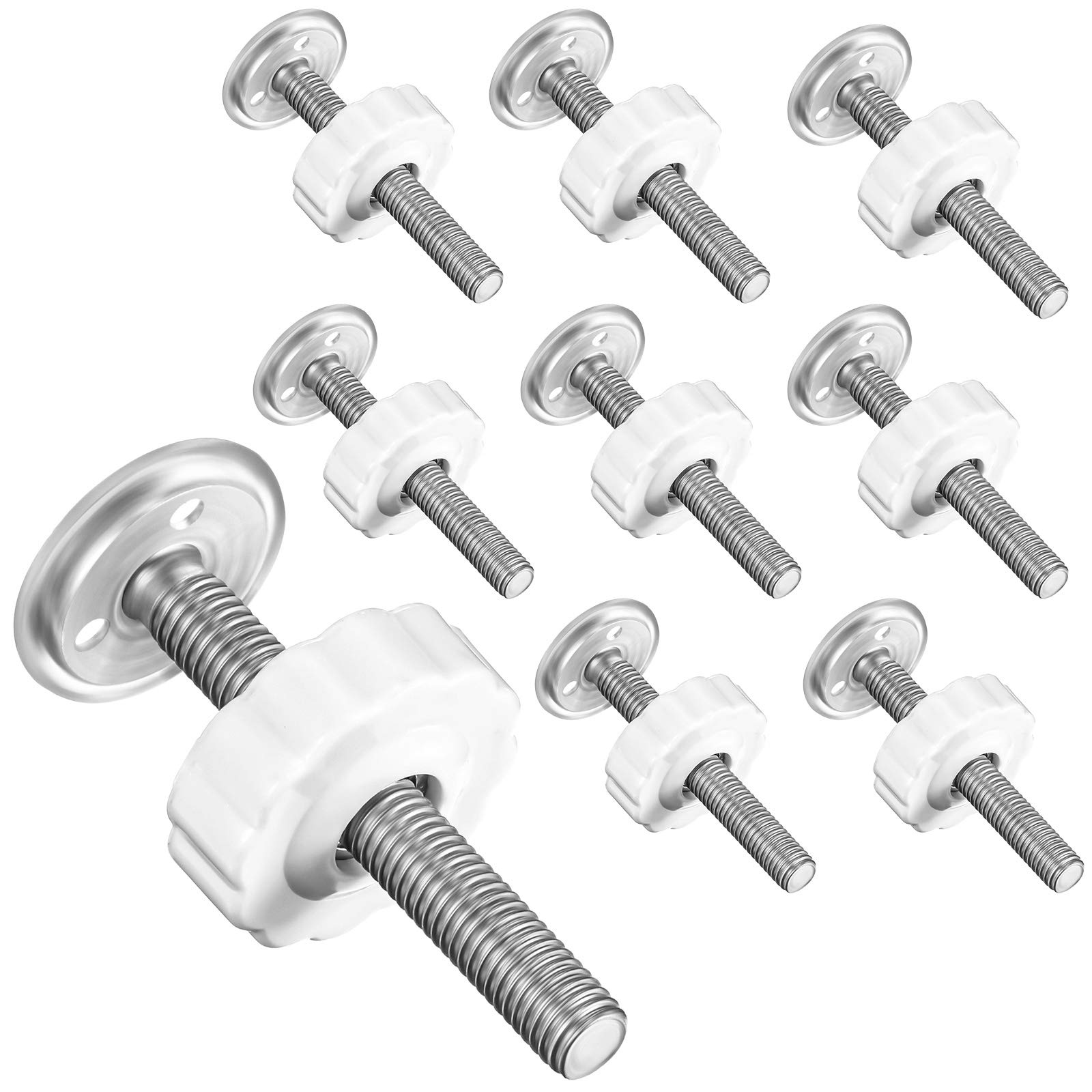 Buy Hotop 8 Pieces 10mm M10 Baby Gate Threaded Spindle Rod, Replacement