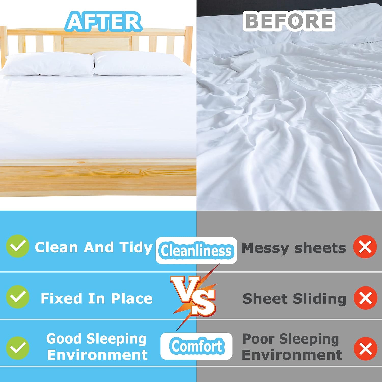 Mattress Slide Stopper Non Slip Rug Pads 5.9 x 6.5 Ft Non Slip Furniture Pads Resistant Trimmable Mat Topper for Rug,Sofa,Bed,Chair Cushion King Size