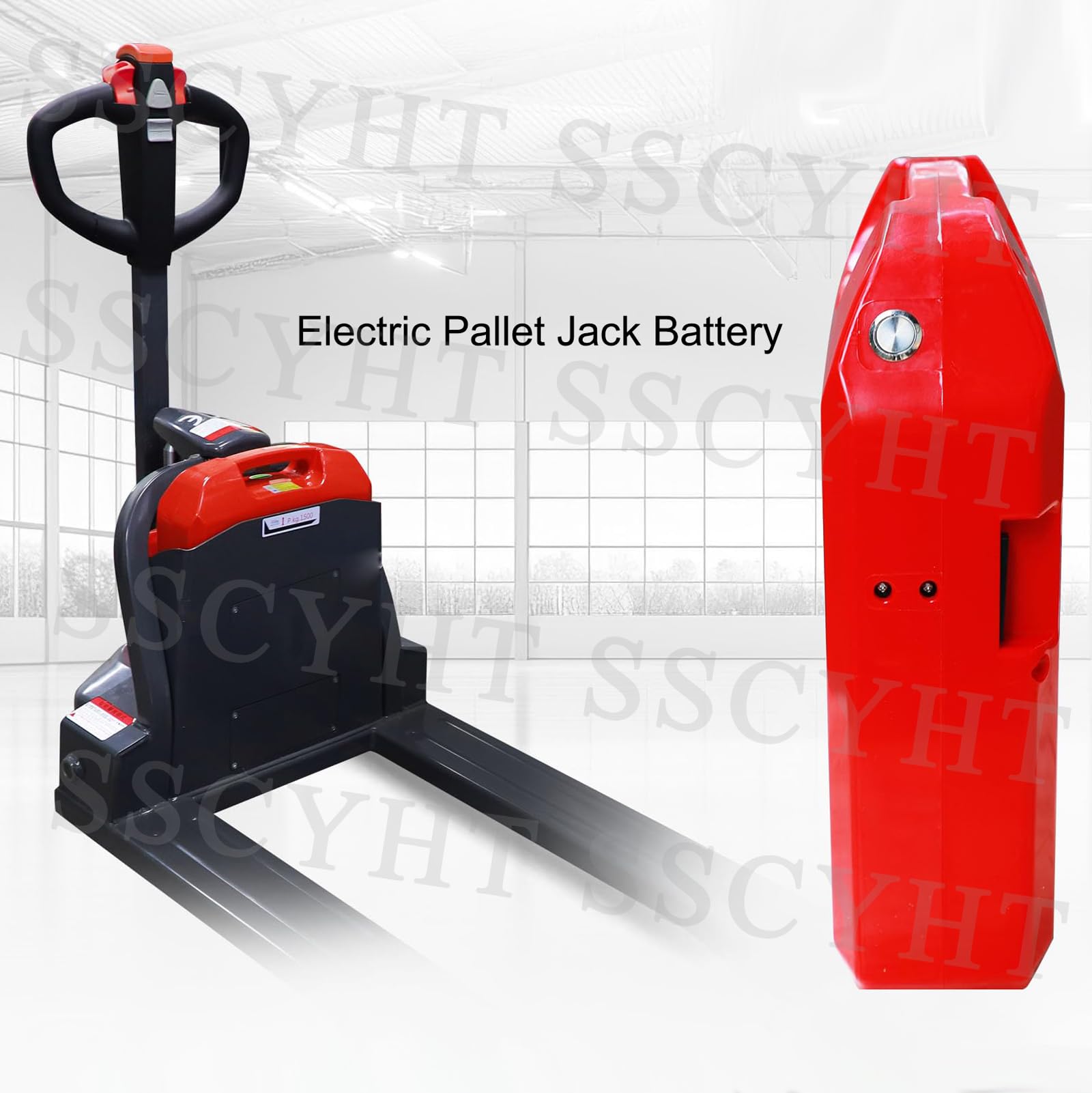 Batteria al Litio Sostitutiva per transpallet Elettrico e Carrello elevatore (24V 60Ah) con Controller Intelligente Integrato e connettore SBS75X.