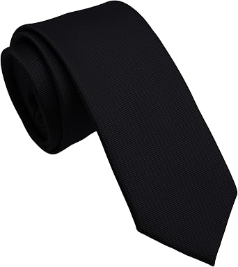 Skinny Ties for Men, 2.5-Inch Slim Neckties, Solid Color Packs