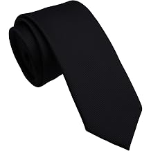 Skinny Ties for Men, Solid Color 2.5 inch Slim Neckties 1 or 5 Pack Plain Tie