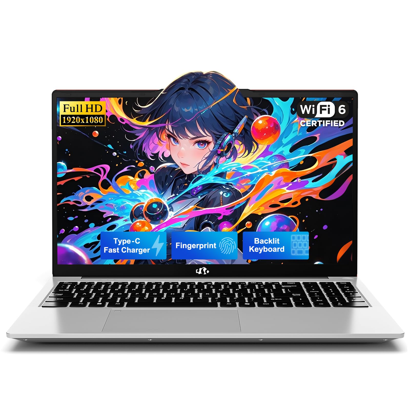 NIMO 15.6" FHD Business Laptop, Intel 4-Core Computer, 16GB RAM 512GB SSD