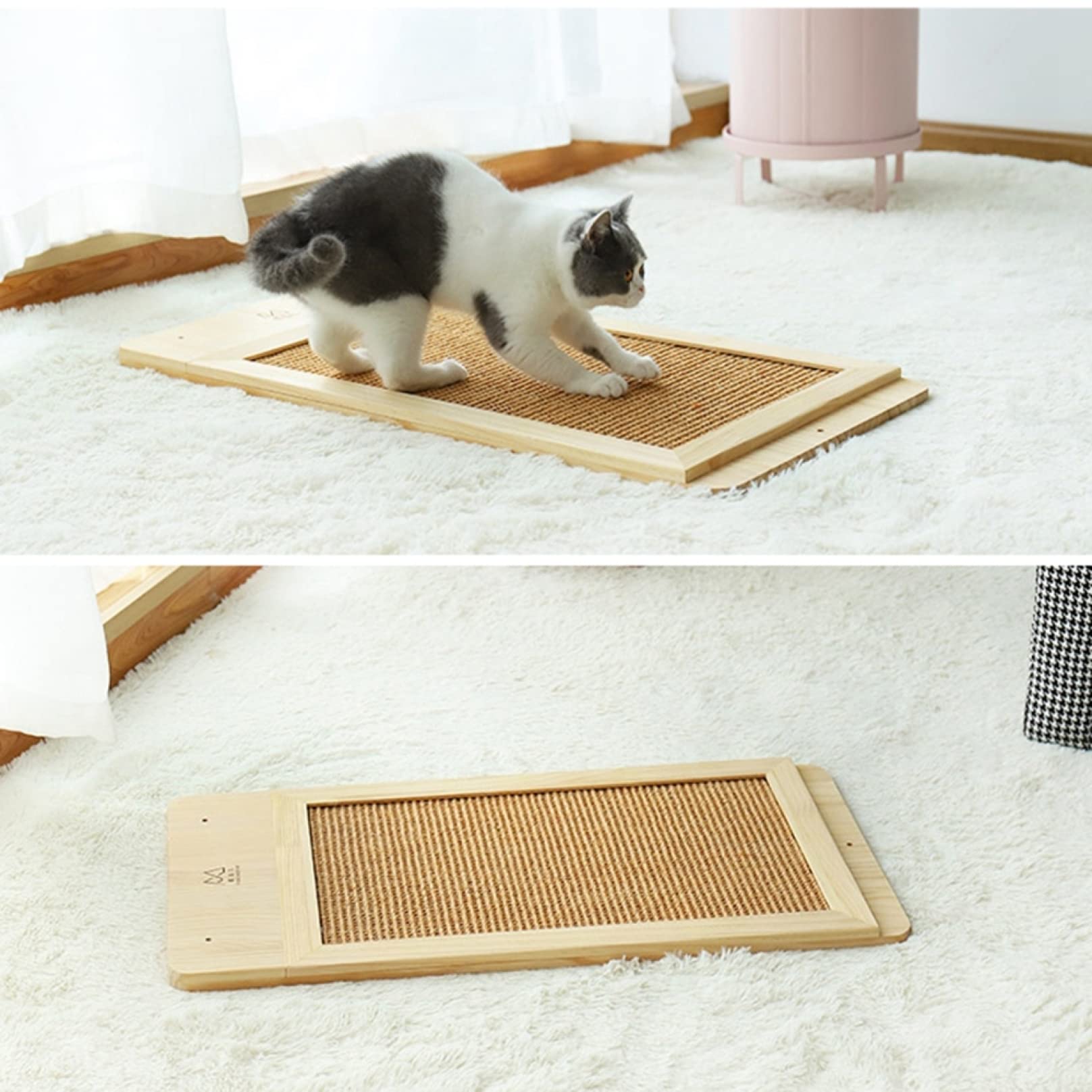 Amazon | 猫 つめとぎねこ 壁掛け 防止シート壁 柱 家具 保護 猫 爪
