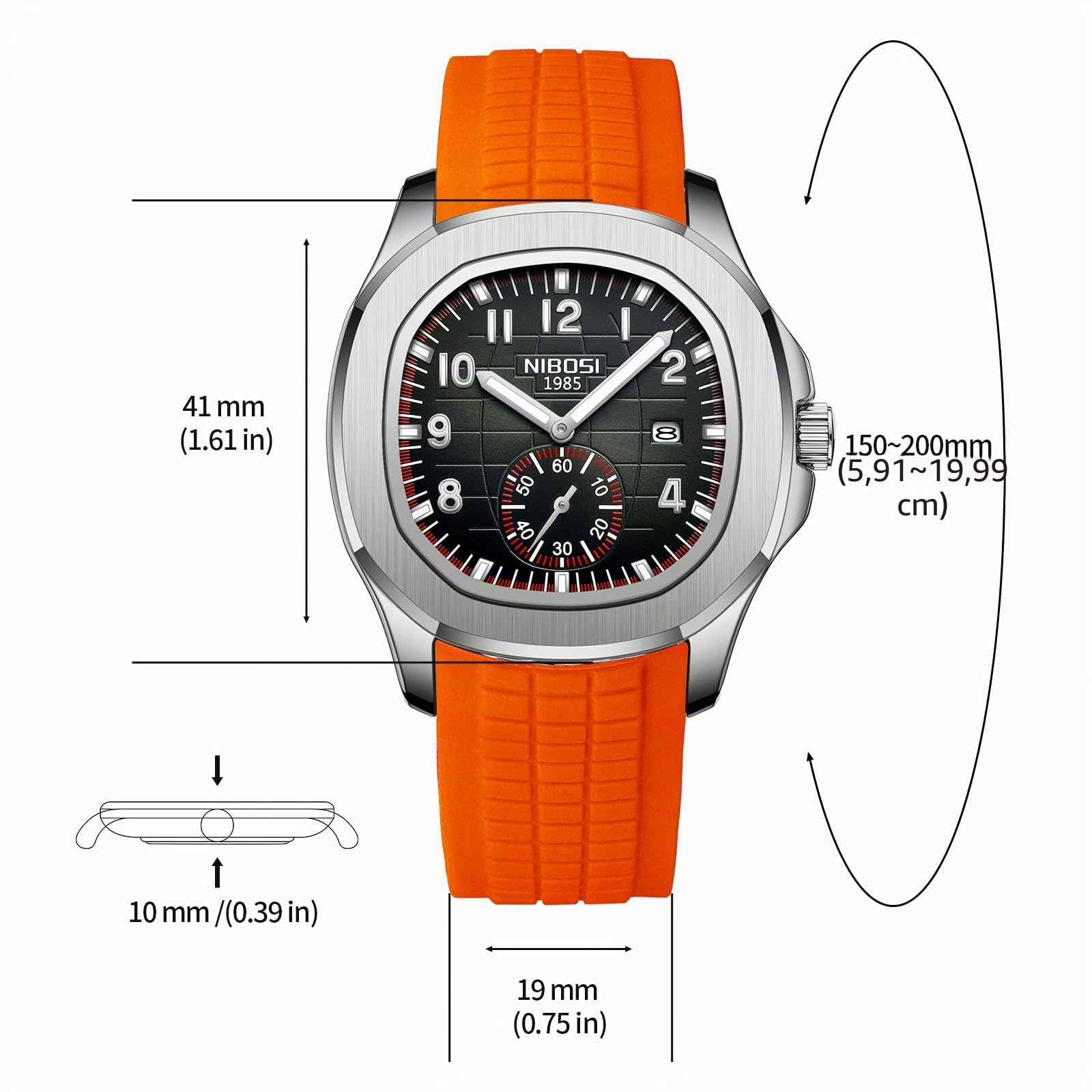 NIBOSI Orologi da uomo analogici al quarzo impermeabili con data orologi da uomo per business casual regali per uomini