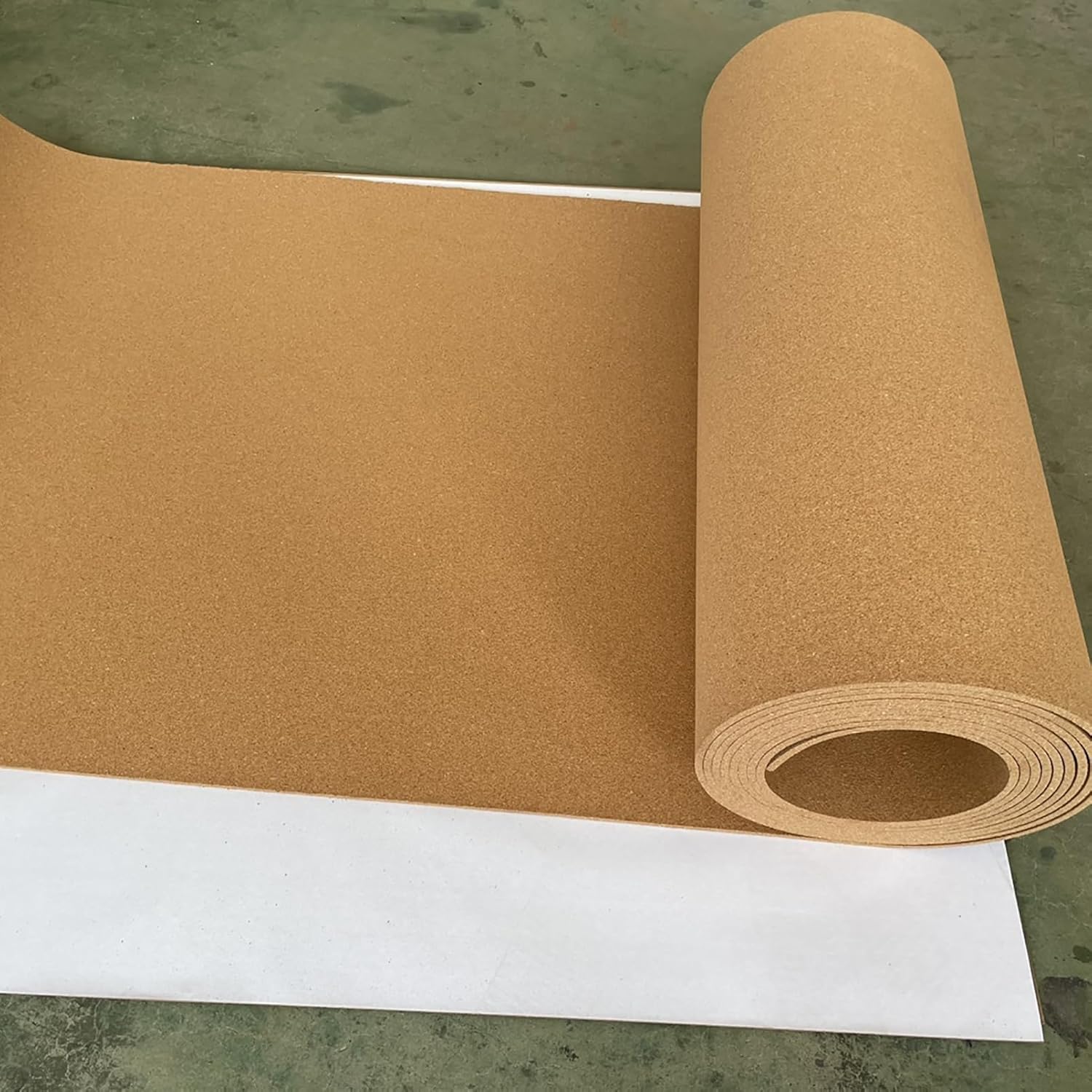 Cork Roll, Cork Board Large, High Density Cork Roll, Cork Floor Tiles, Sound Insulation, 1/3" 1/4" Thick, for Office Home DIY Supplies, Brown (Color : Thick 8mm, Size : 1mx3m(3.3ftx9.8ft))