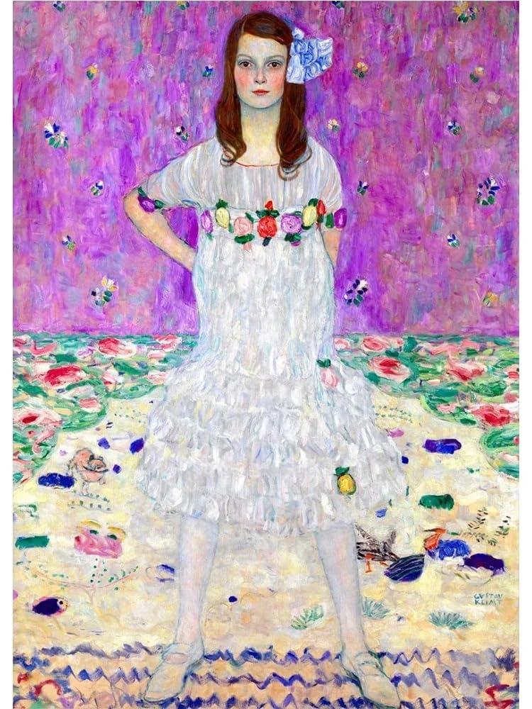 Affiche Gustav Klimt femme minimaliste toile art mural 40x60cm