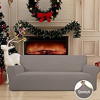 Vista 47 de Easy-Going - Funda elástica para sofá, 1 pieza, protector de muebles, suave, con parte inferior elástica, para niños, tela de jacquard de poliéster