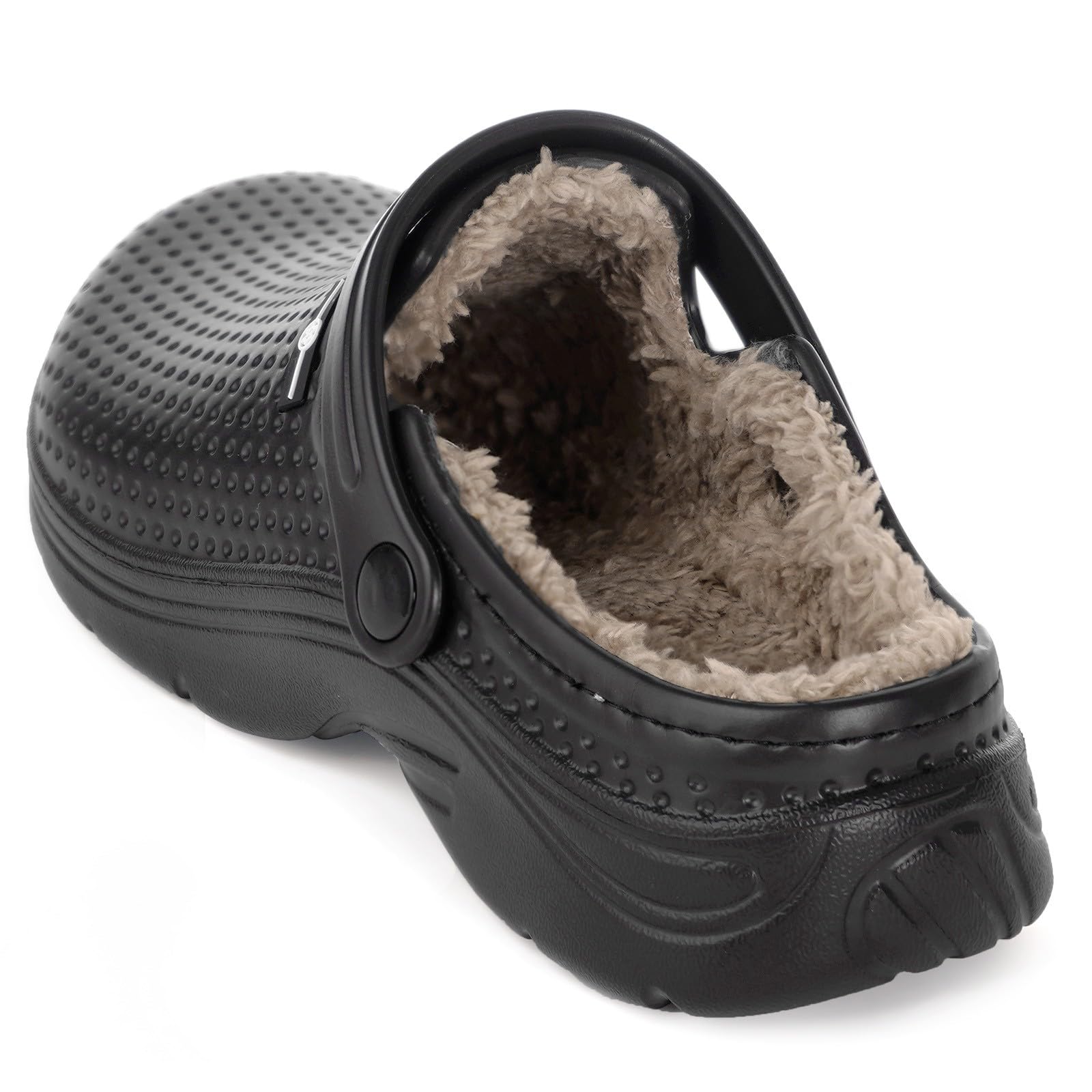 Zoccoli e Sabot Uomo Donna Ciabatte da casa Pelliccia Foderato Pantofole Impermeabile Scarpe da Giardino Antiscivolo Inverno Clogs All'aperto