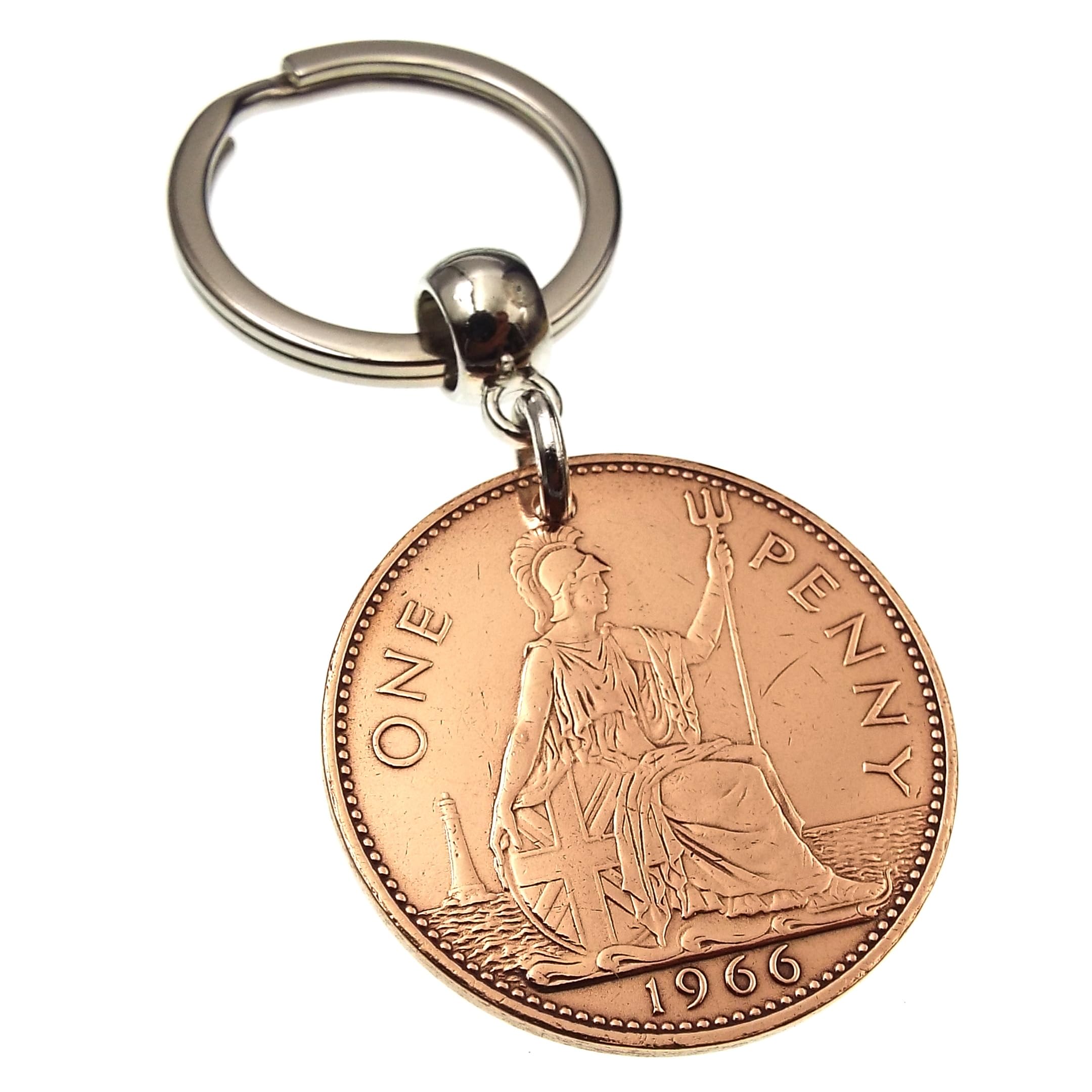 A Silver Dream 1966 Penny Coin Keyring