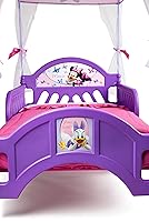 Vista 3 de Delta Children's Products Minnie Mouse Canopy - Cama para niños pequeños, color morado y Delta para niños, diseño de Frozen de Disney