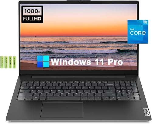 Lenovo Computadora portátil V15 G3 FHD de 15.6 pulgadas Windows 11 Pro, Intel 10-Core i5-1235U (Beat i7-1165G7), 16 GB RAM 512 GB PCIe SSD, Intel