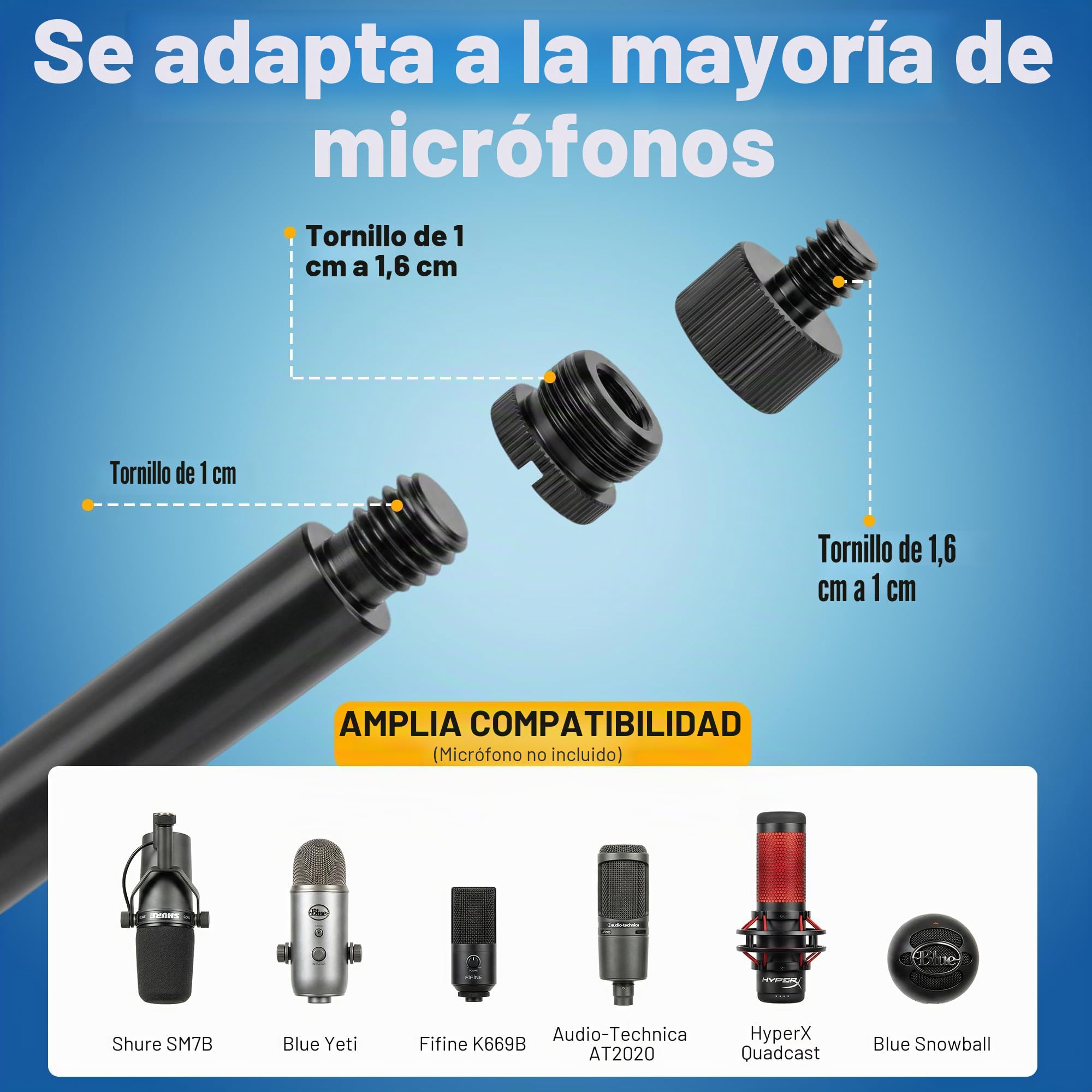 CAHAYA Escudo Aislante De Micrófono Para Estudio De Grabación Esponja Más Gruesa Que Absorbe Y Aísla El Sonido Volumen Más Bajo Plegable Ajustable