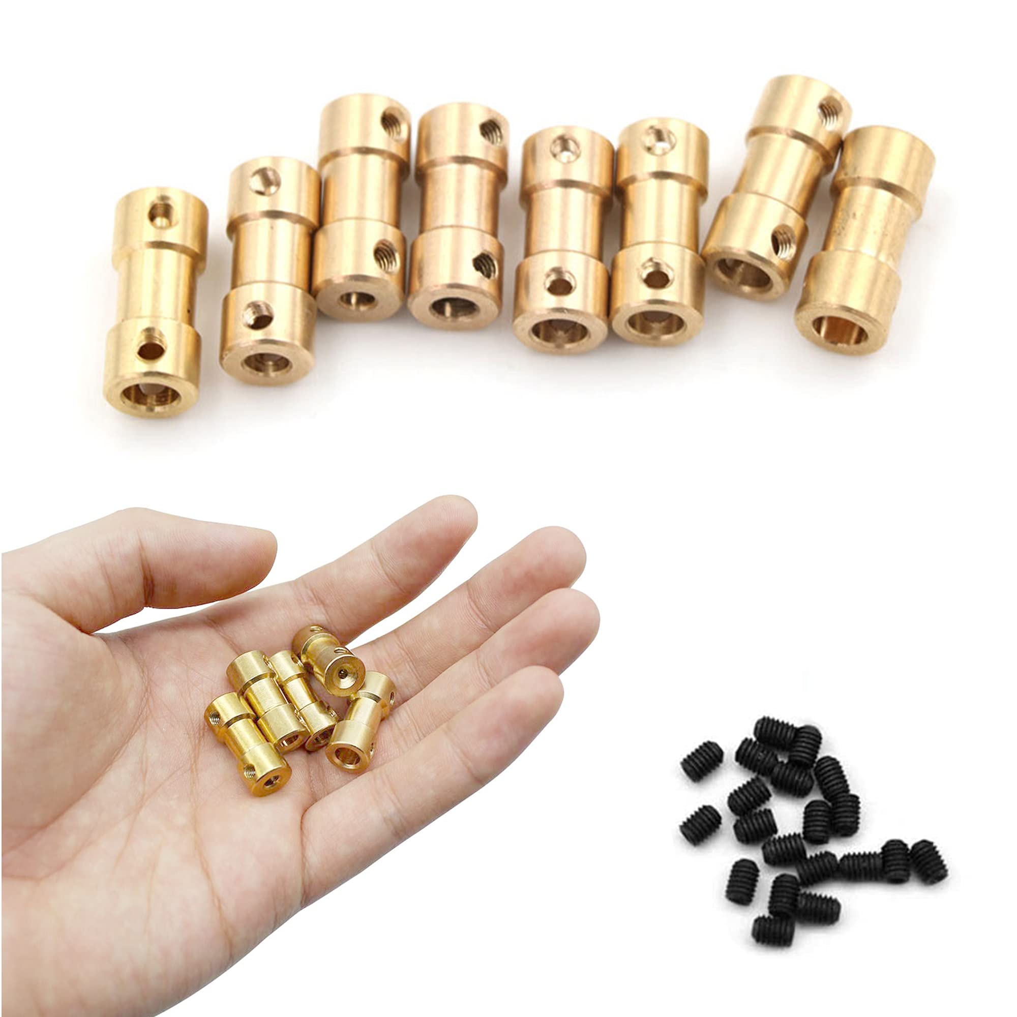 Accouplement Arbre 2mm à 5mm Calibre L20xD12 Robot Moteur Rigide Coupleur Rouge