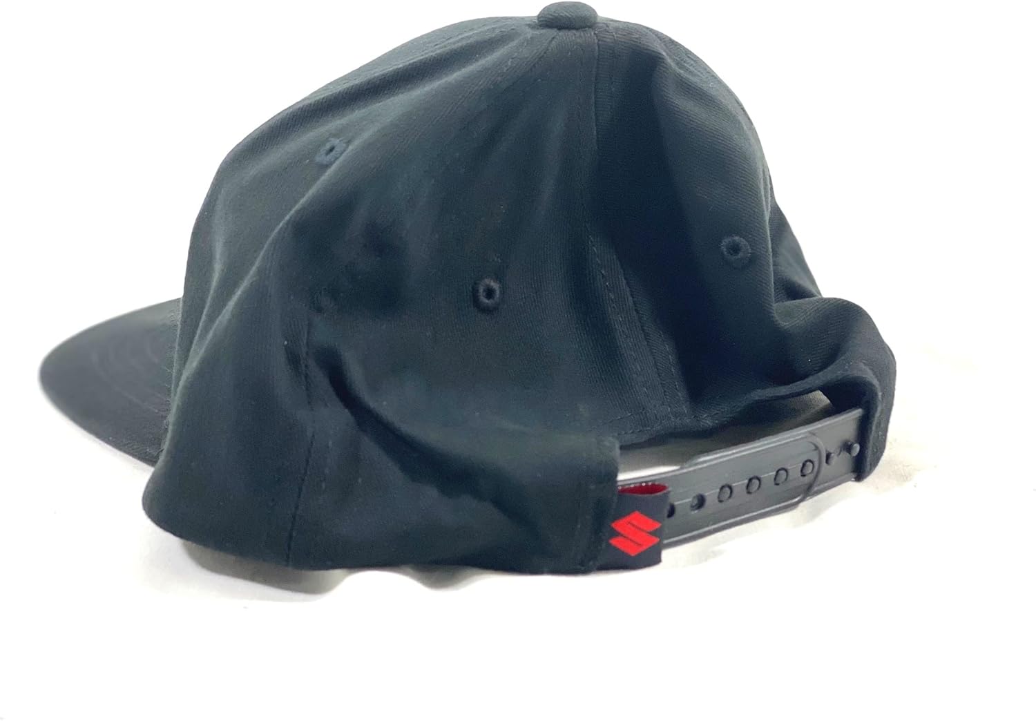 SUZUKI Contrast Hat - Black with White 3D Logo Snap Back 990A0-17202-BLK
