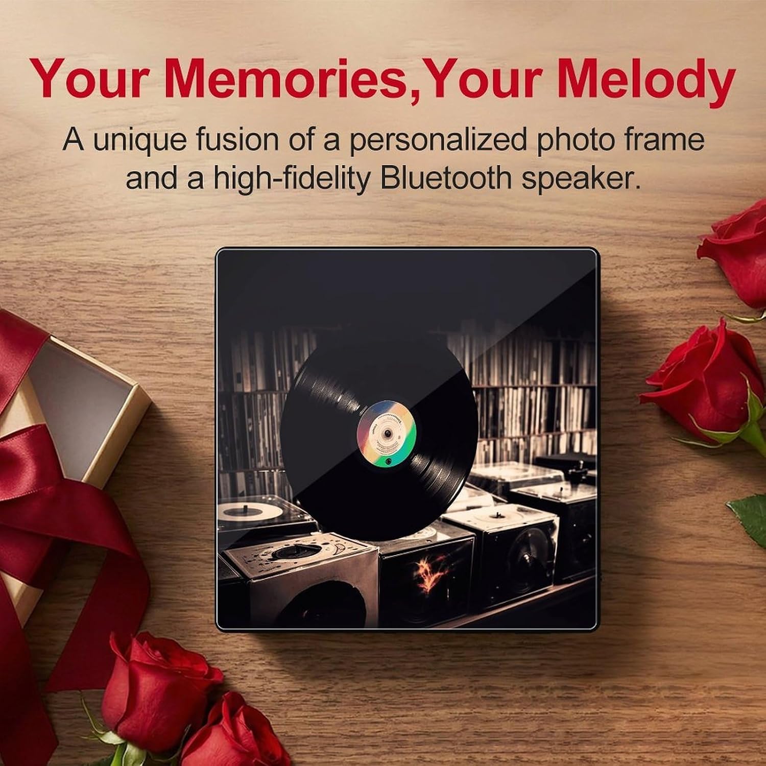 Music Fridge Magnet, Acrylic Magnetic Bluetooth Speaker MP3 Player image 5