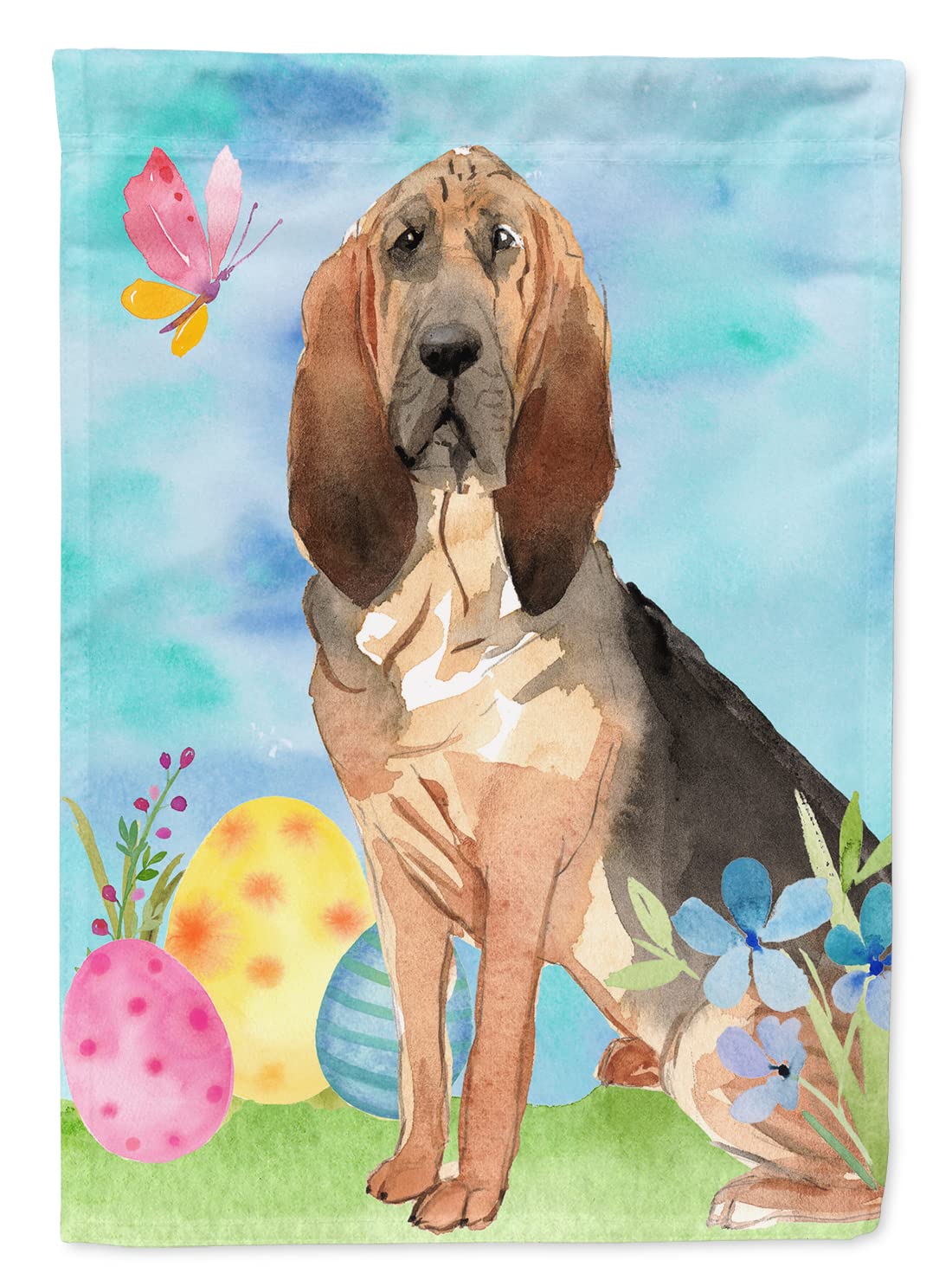 Drapeau de Pâques Chien de Sang CK1924 résistant pour décoration extérieure