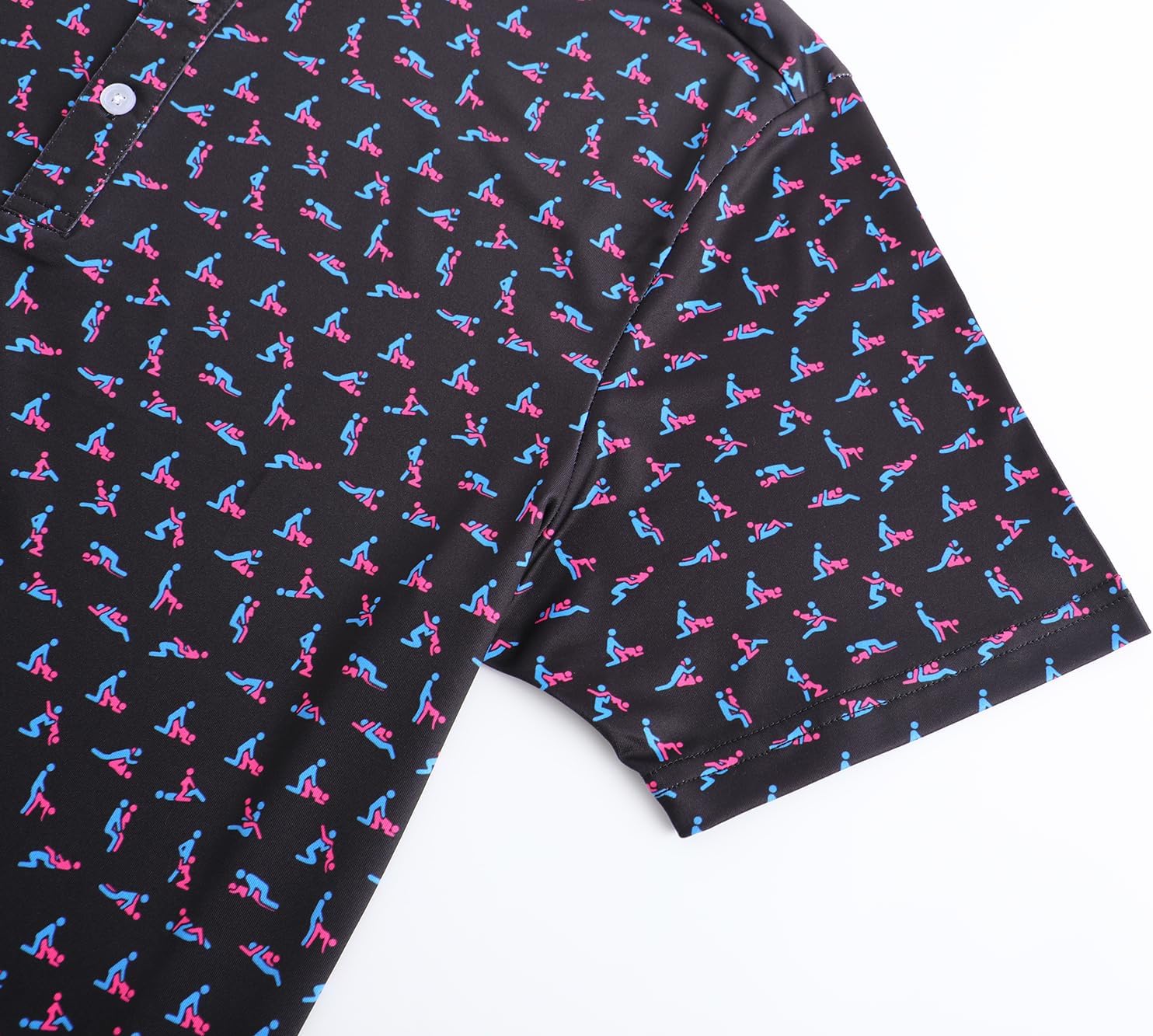 Mens Golf Polo Shirts Short Sleeve Dry Fit Performance Moisture Wicking Casual Funny Golf Polo Shirts for Men - Image 5