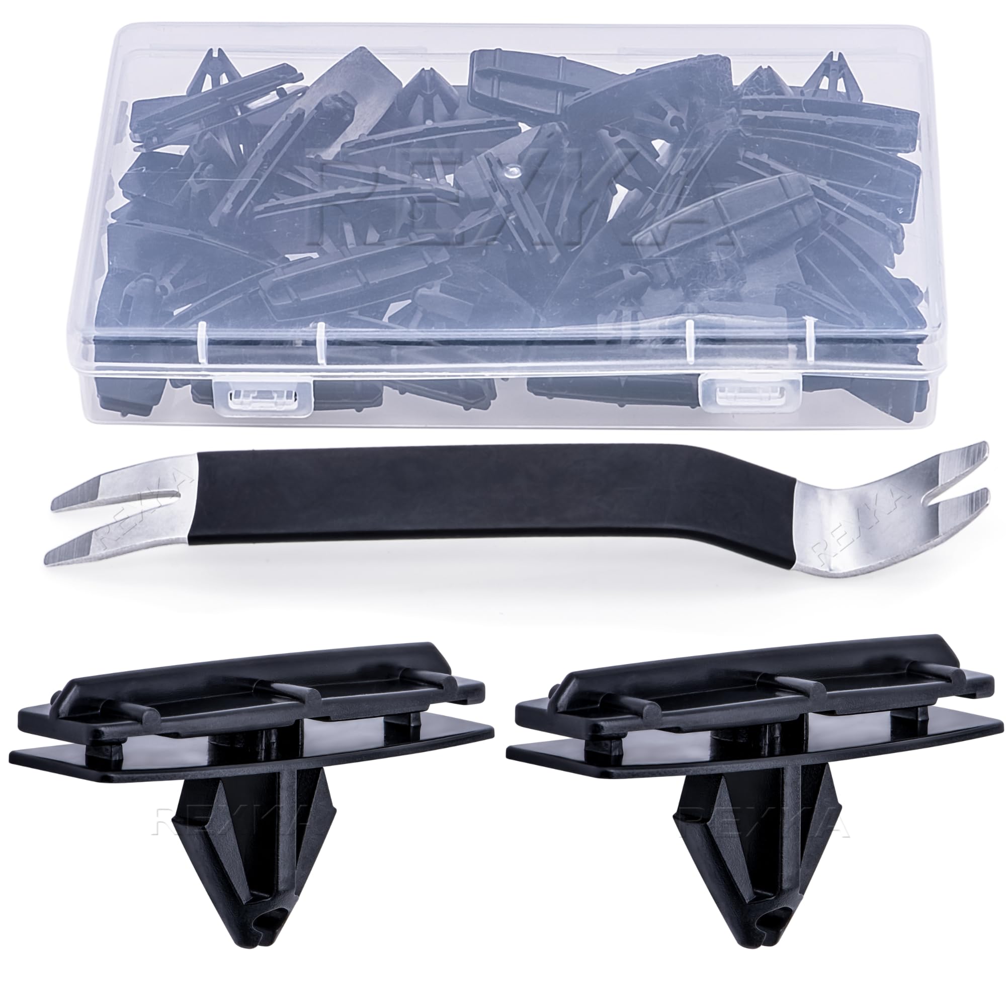 Rexka 31pcs Fender Flare & Rocker Moulding Clip 68039280-AA for Jeep Wrangler JK & Unlimited JK Ram 4500 Ram 5500 68039280AA -Multipurpose Auto Trim