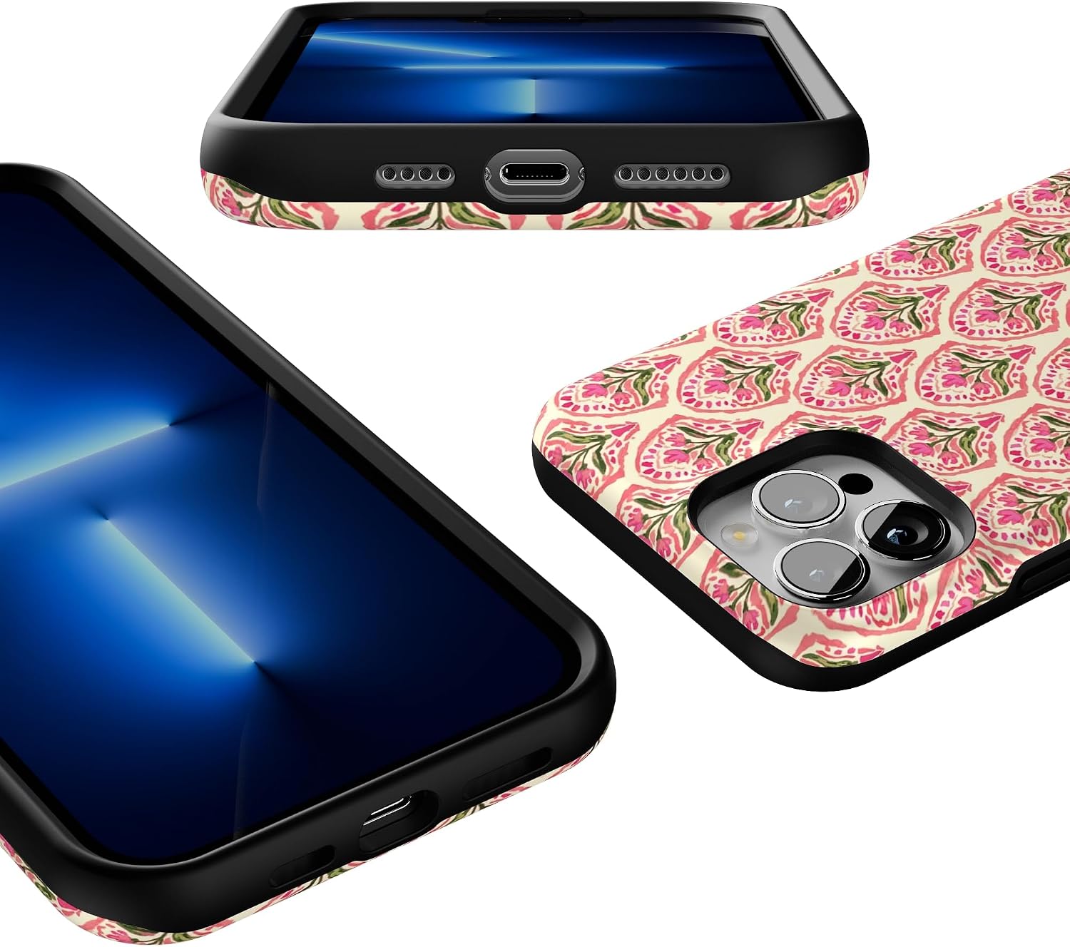 Casely iPhone 13 Pro Max Case | Tulip Tapestry | Jenna Palek x Casely | Bold Protective Design | Compatible with MagSafe