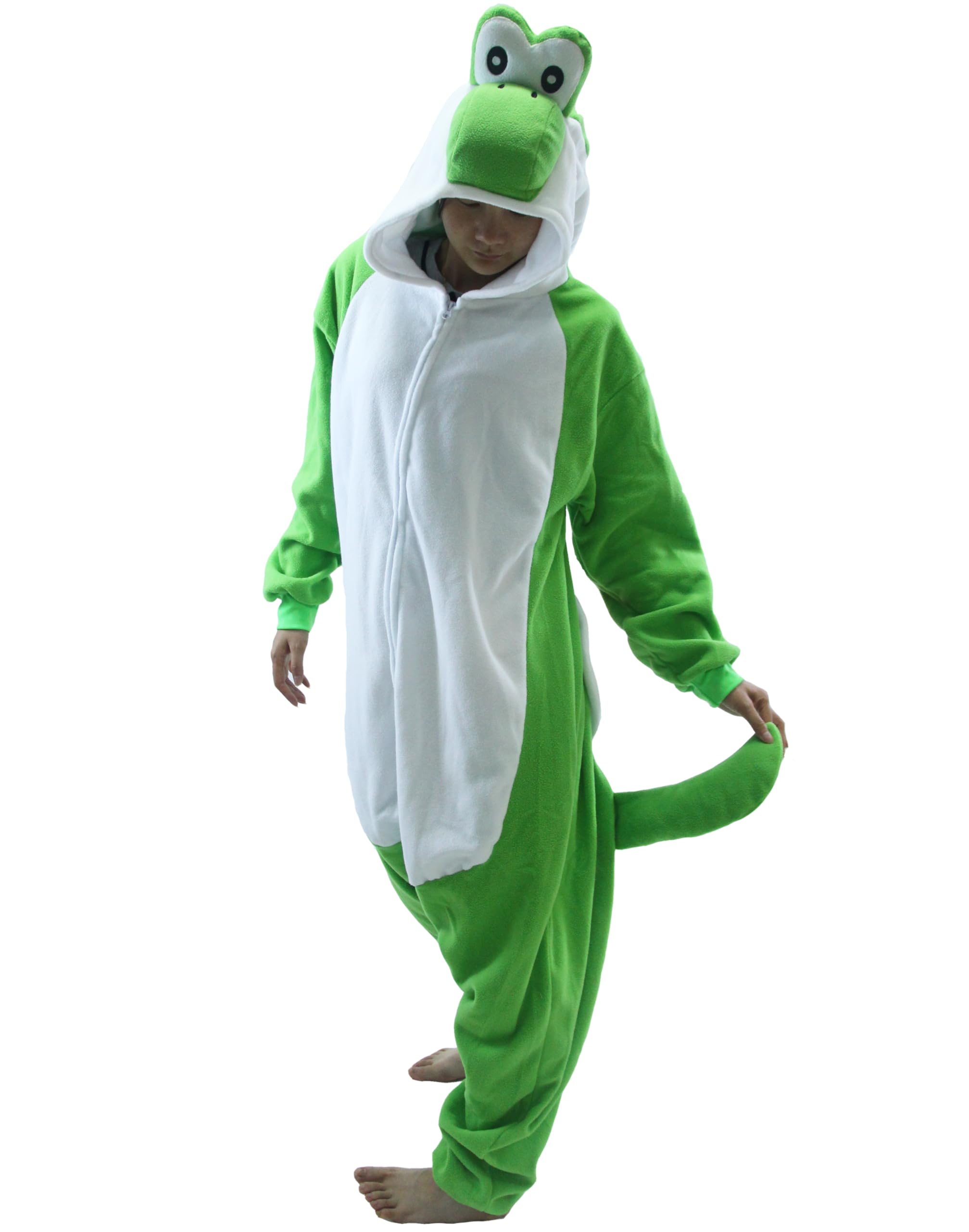 Adult Unisex Pink Yoshi Kigurumi Onesie Suit