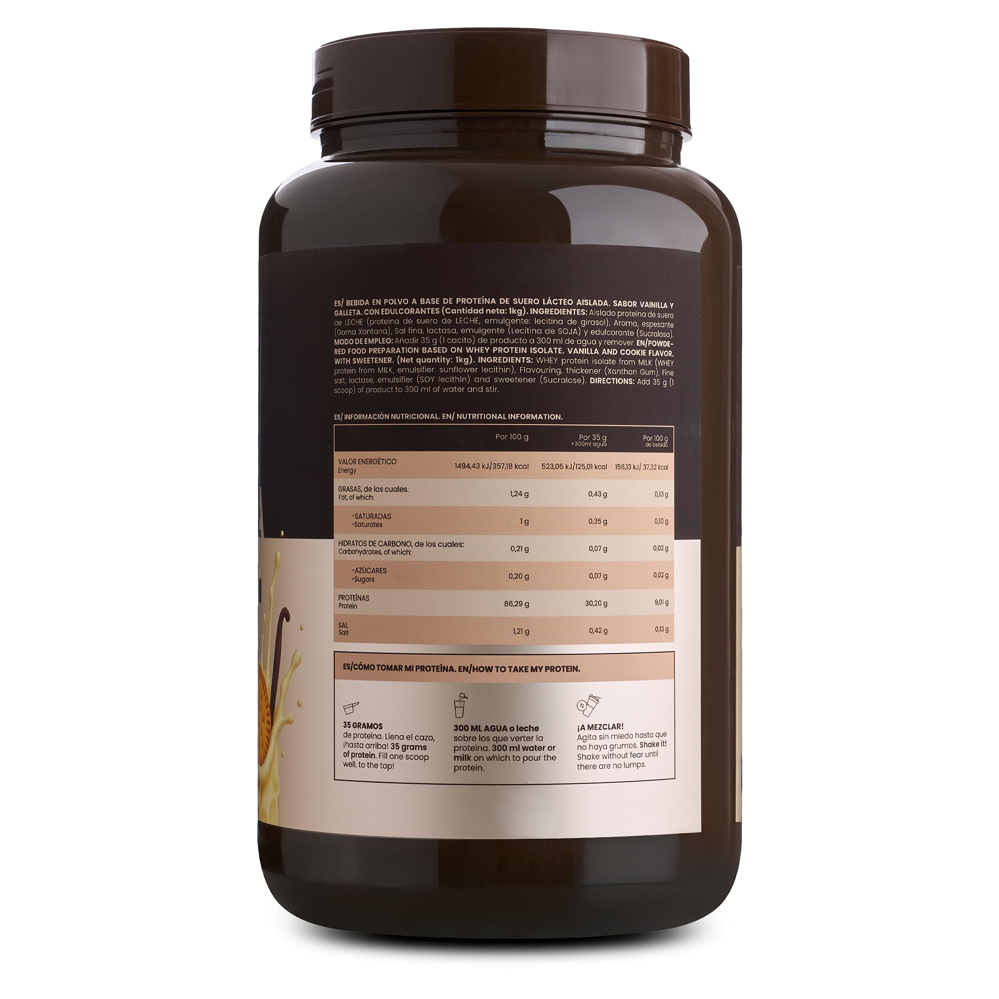 Grow Wellness Lote Proteína Aislada Vainilla y Galletas 1 kg + Creatina Monohidrato Creapure 250 g | Whey Isolate CFM y Creatina Neutra