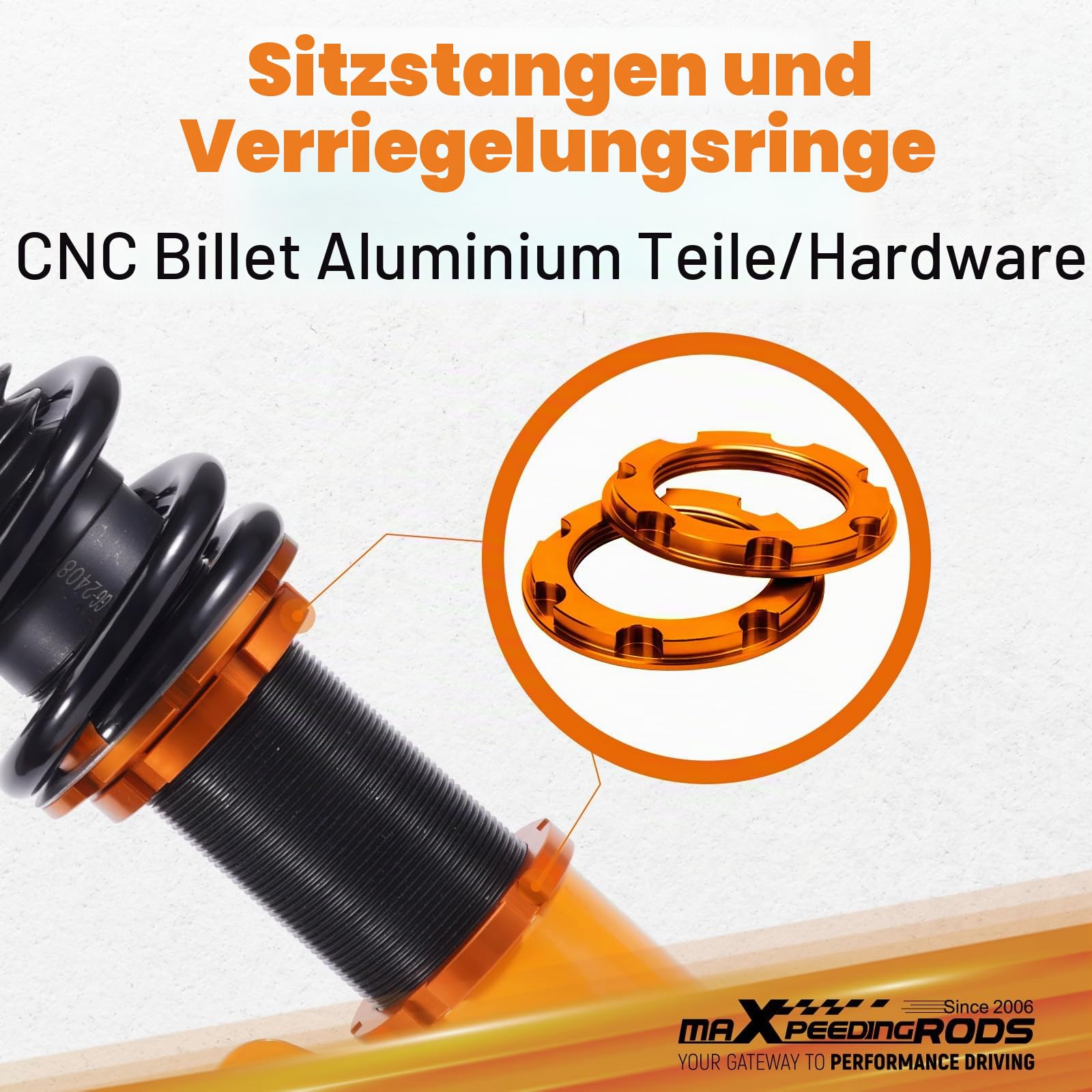 maXpeedingrods Gewindefahrwerk Dämpfung einstellbar für BMW E46 3 Touring Kombi 1999-2005