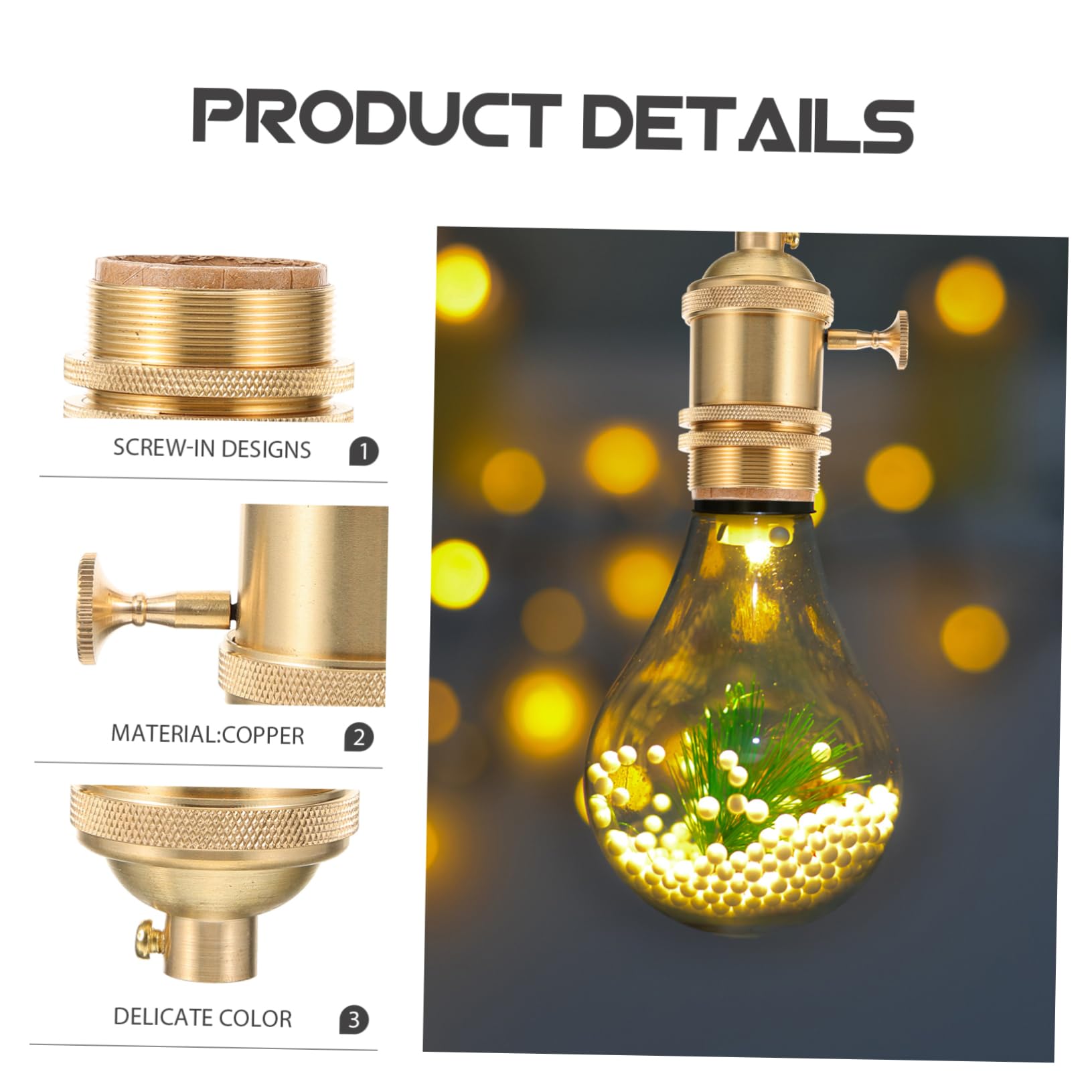 SHINEOFI 5 Stück Vintage Lampenfassung mit Drehschalter Lampenfassung für Diy Hängelampen für Wohnräume Küchen Bars und Restaurants Dekorative Halterung für Vintage Glühbirnen