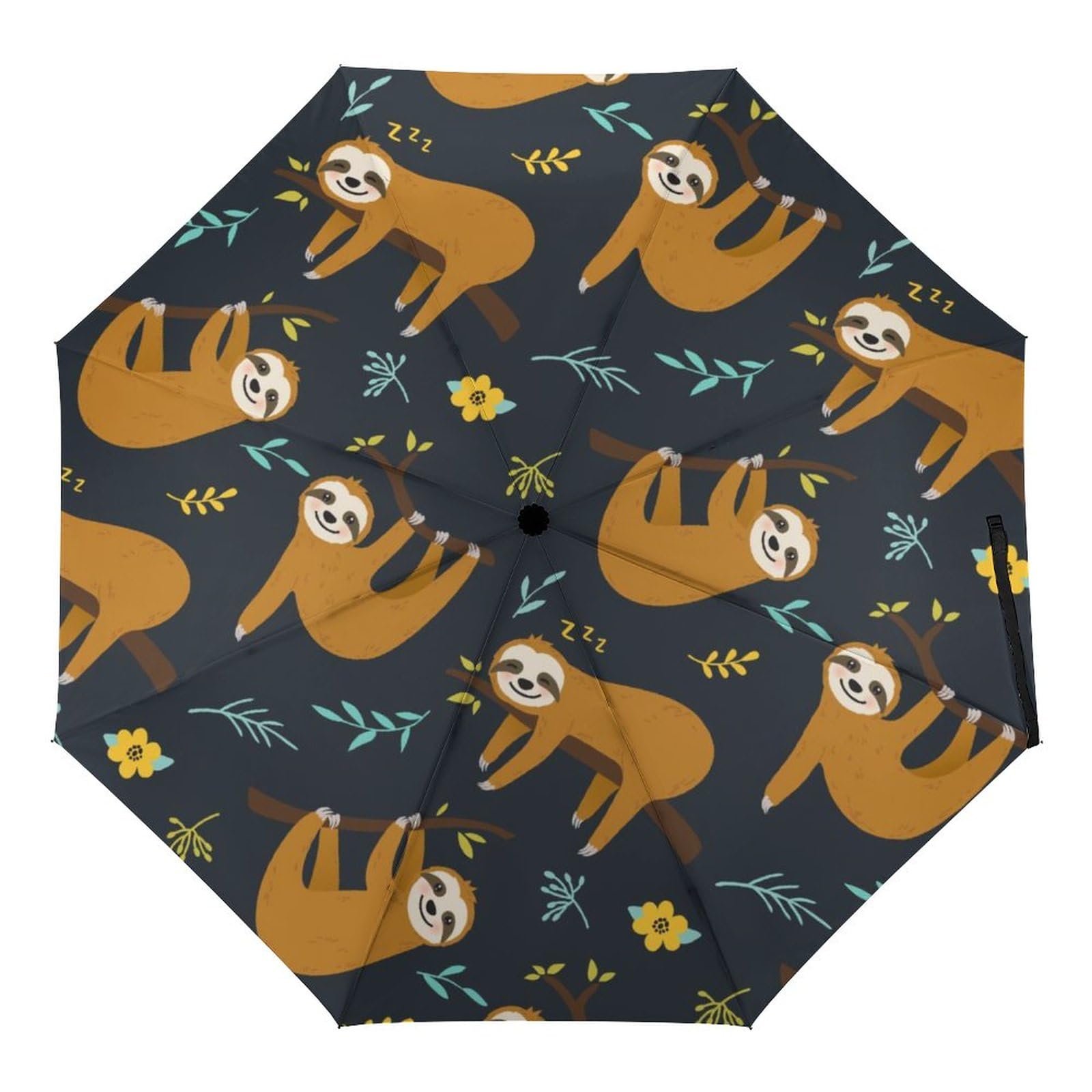 Automatic Umbrella Sloth Folding Umbrellas Light Windproof Umbrellas Portable Travel Umbrella