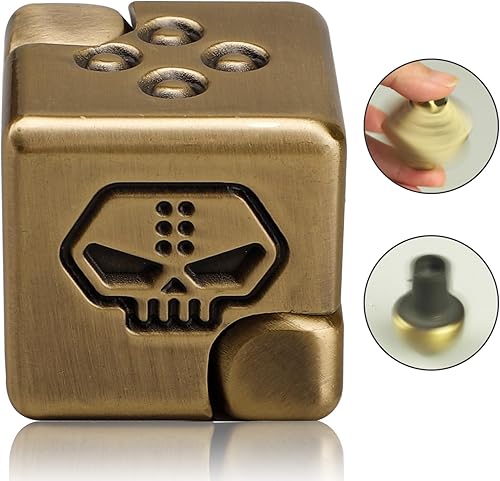 Miniatura 10 de Juguete giratorio de cubo infinito de metal 2 en 1 para adultos y adolescentes, rompecabezas de dados magnéticos geniales, artilugios de escritorio,