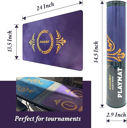 Miniatura 3 de Tapete de juego Pokémon, 13.5 x 24 pulgadas, tapete de cartas MTG, Magic The Gathering, YuGiOh Playmat, Legacy Series Ultra Premium Game Mat para