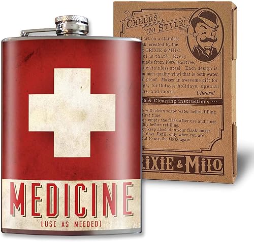 Miniatura 7 de Trixie & Milo - Divertidos frascos de acero inoxidable para hombres, regalos de aniversario perfectos para él, regalos de padrinos de boda,