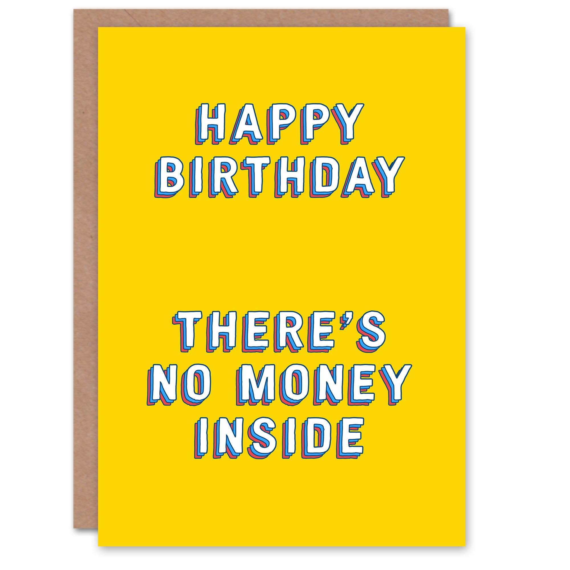 Artery8 Birthday Card No Money Inside Funny For Child Kids Greeting Card Fun Humour Joke