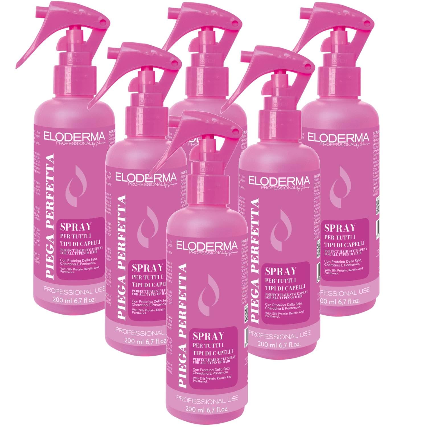Eloderma Perfect Styling Spray Multifunktionales Styling mit Keratin, Seidenprotein und Panthenol, für alle Haartypen, 200 ml (6)