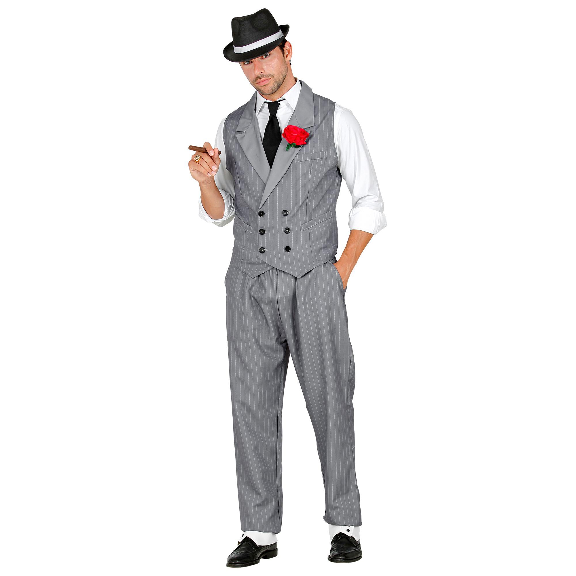 W WIDMANN MILANO Party Fashion - Kostium gangstera, szefa mafii, impreza tematyczna, karnawał