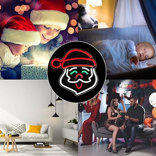 Miniatura 6 de Letrero de neón de astronauta, regulable, luces LED de astronauta con burbujas de neón, gran astronauta, espacio para dormitorio, estético,