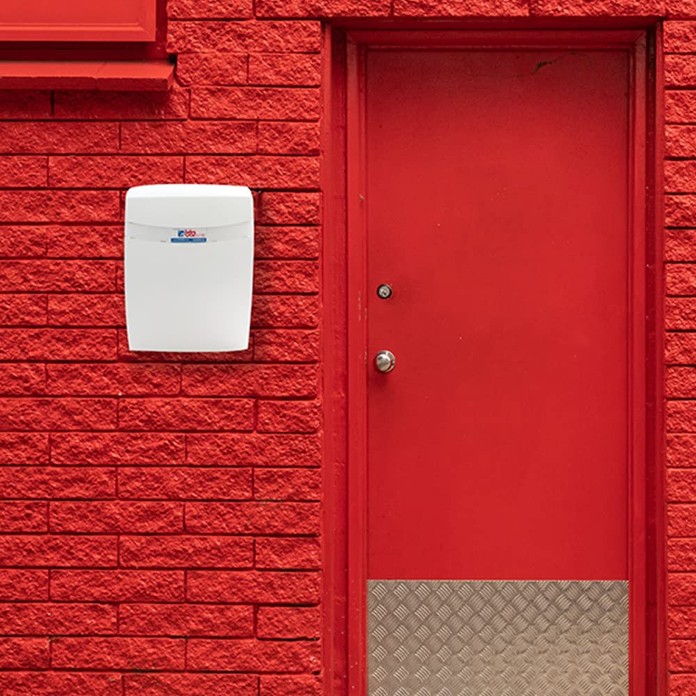 BTV | Buzón de Pared Modelo Coral ABS | Buzon Exterior Moderno con Cerradura de Seguridad | 33x23.5x9 cm | Preparado para Bocacartas en Parte Trasera
